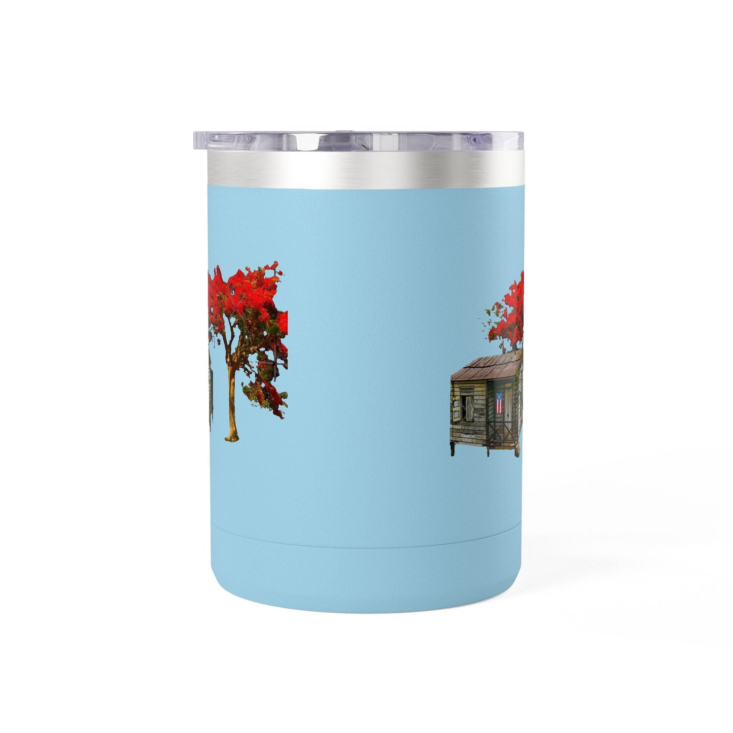 Puerto Rican Christmas Vibrant Floral Coffee Mug Tumbler, 15oz - Perfect for Cozy Mornings, Gifts for Garden Lovers, Unique Drinkware for Home - Metamorphosis Creations