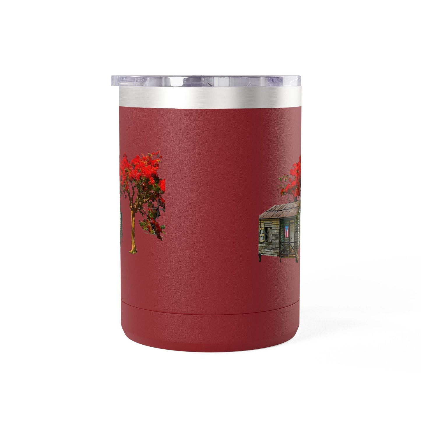 Puerto Rican Christmas Vibrant Floral Coffee Mug Tumbler, 15oz - Perfect for Cozy Mornings, Gifts for Garden Lovers, Unique Drinkware for Home - Metamorphosis Creations