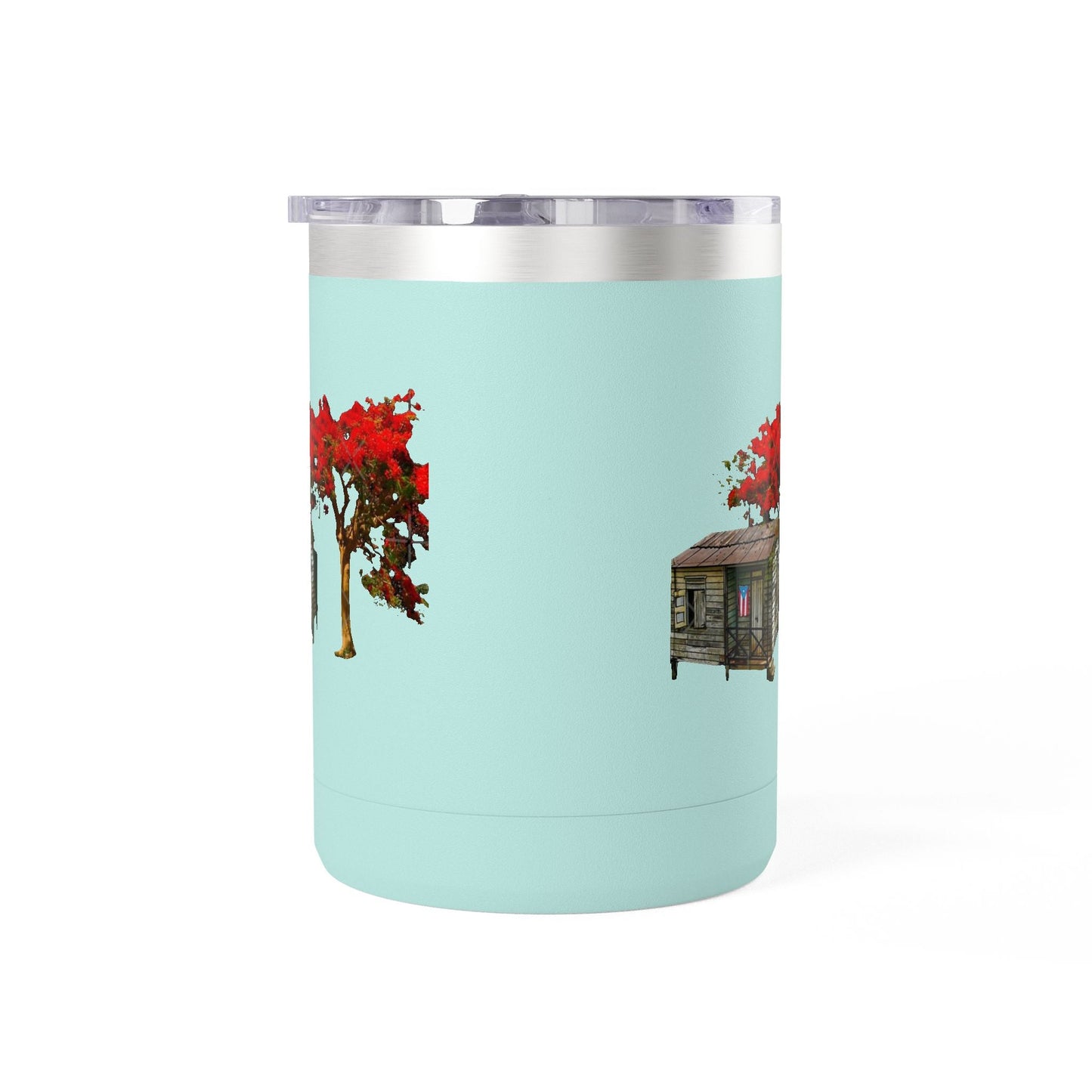 Puerto Rican Christmas Vibrant Floral Coffee Mug Tumbler, 15oz - Perfect for Cozy Mornings, Gifts for Garden Lovers, Unique Drinkware for Home - Metamorphosis Creations