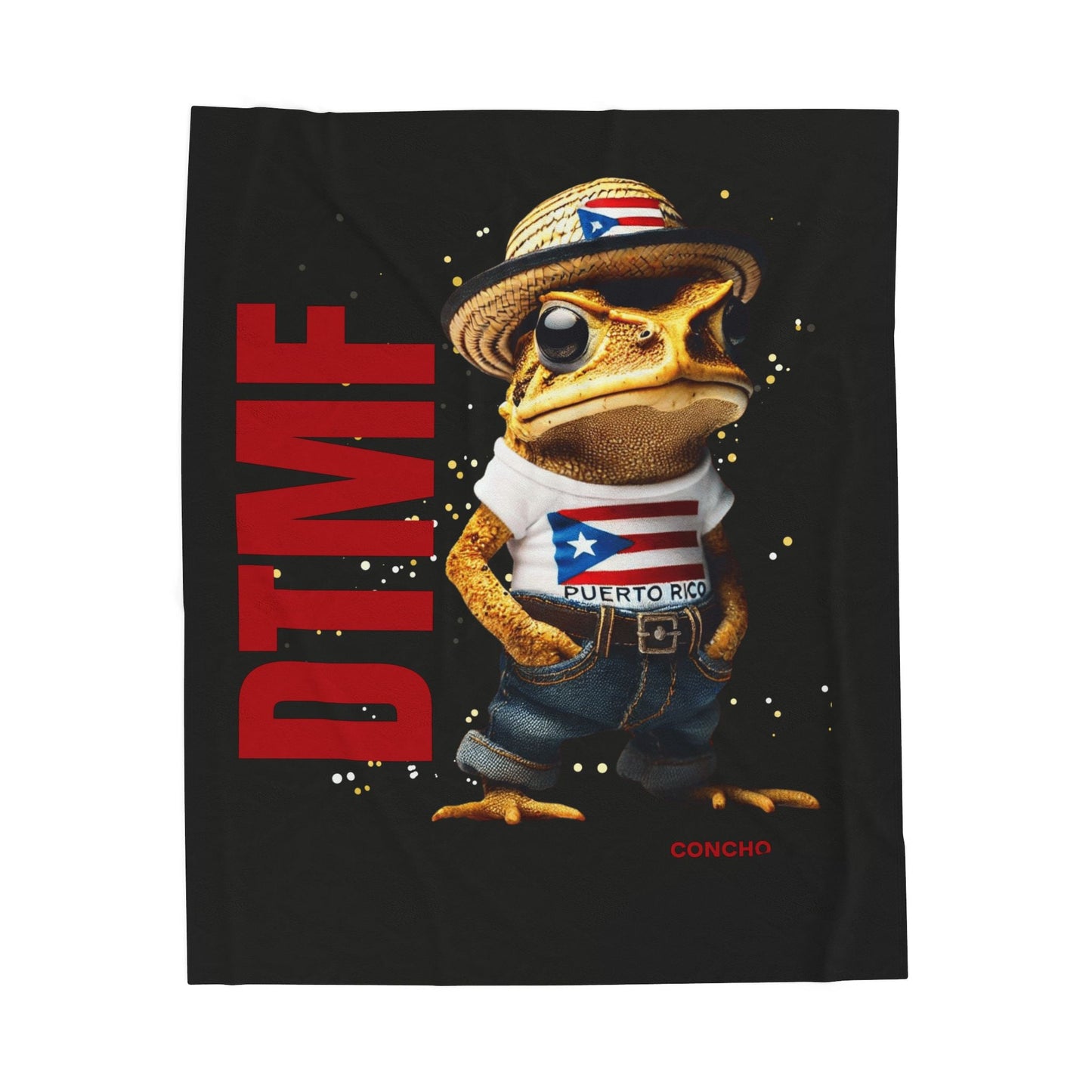Puerto Rican Heritage Blanket with Unique Designs Velveteen Plush Blanket - Metamorphosis Creations