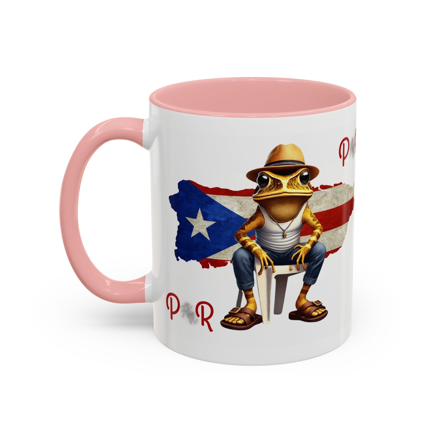 Puerto Rican Heritage Mugs with Unique Designs" Accent Coffee Mug (11, 15oz) - Metamorphosis Creations