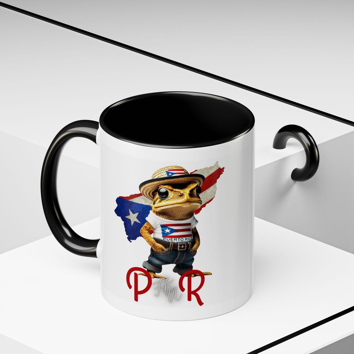 Puerto Rican Heritage Mugs with Unique Designs Accent Coffee Mug (11, 15oz) - Metamorphosis Creations