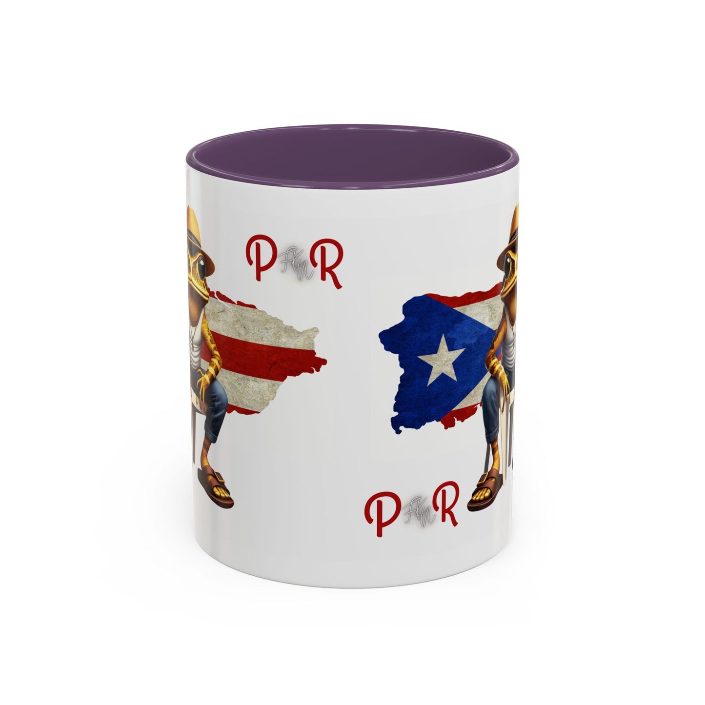 Puerto Rican Heritage Mugs with Unique Designs" Accent Coffee Mug (11, 15oz) - Metamorphosis Creations