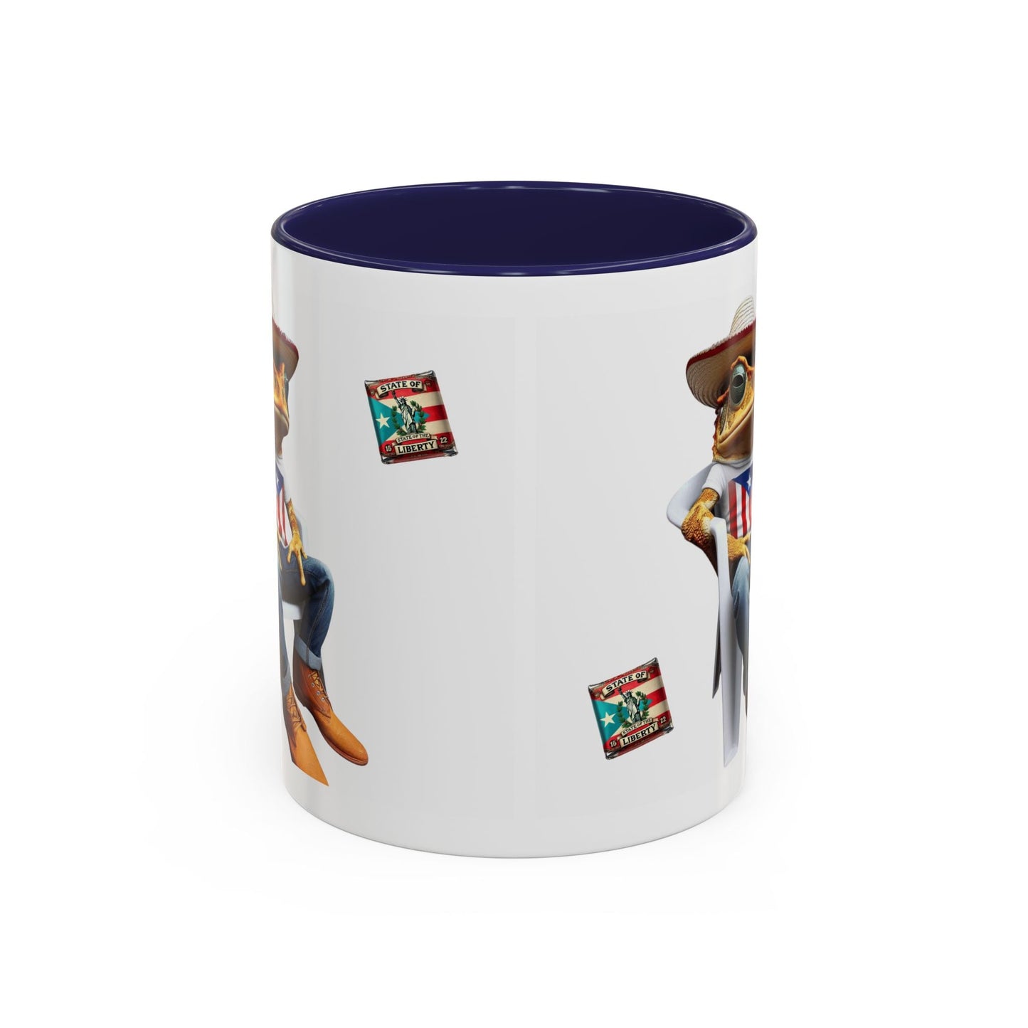 Puerto Rican Heritage Mugs with Unique Designs" Accent Coffee Mug (11, 15oz) - Metamorphosis Creations