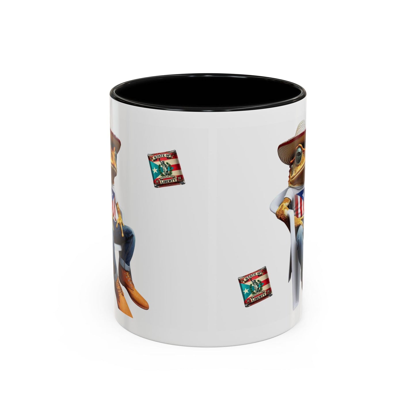 Puerto Rican Heritage Mugs with Unique Designs" Accent Coffee Mug (11, 15oz) - Metamorphosis Creations