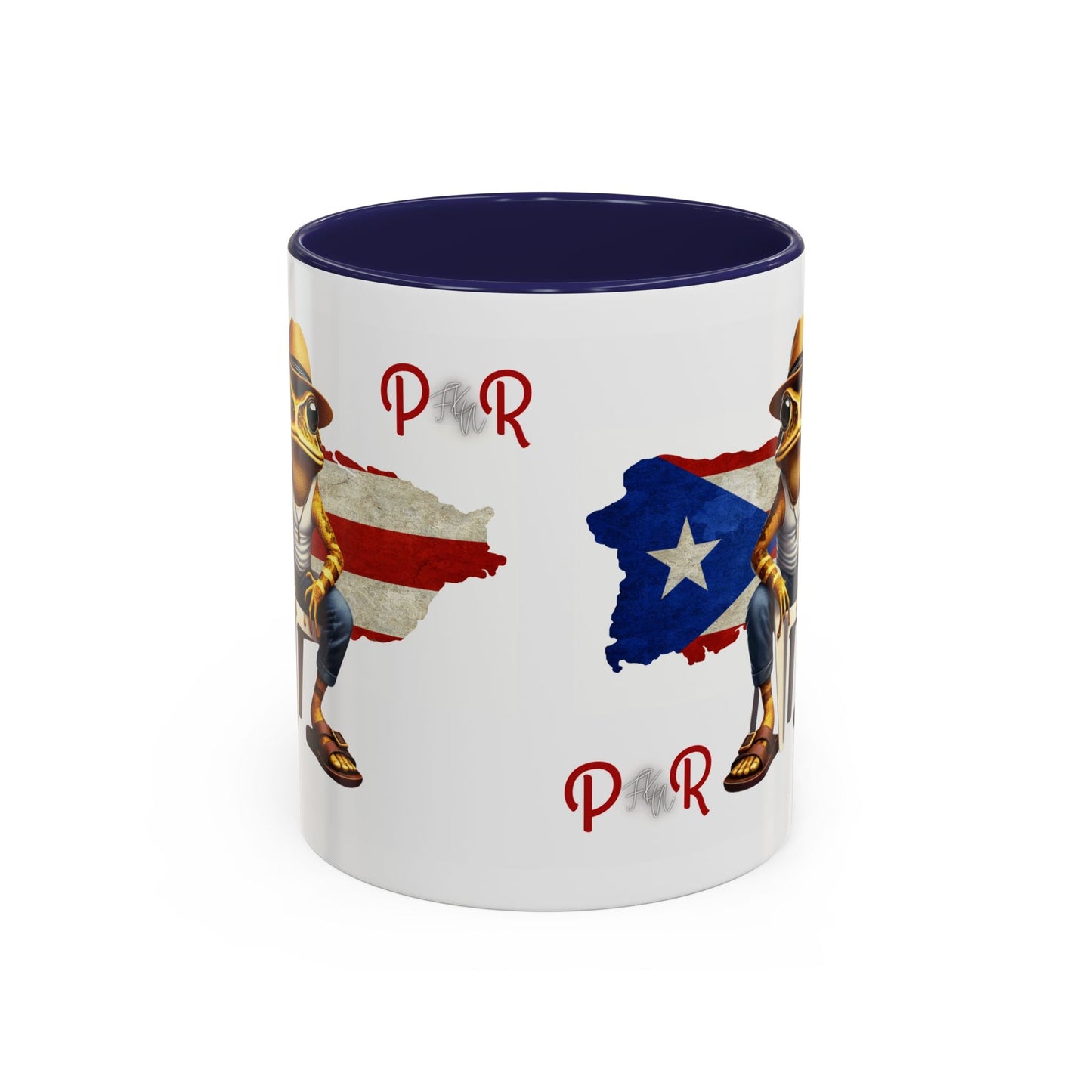 Puerto Rican Heritage Mugs with Unique Designs" Accent Coffee Mug (11, 15oz) - Metamorphosis Creations
