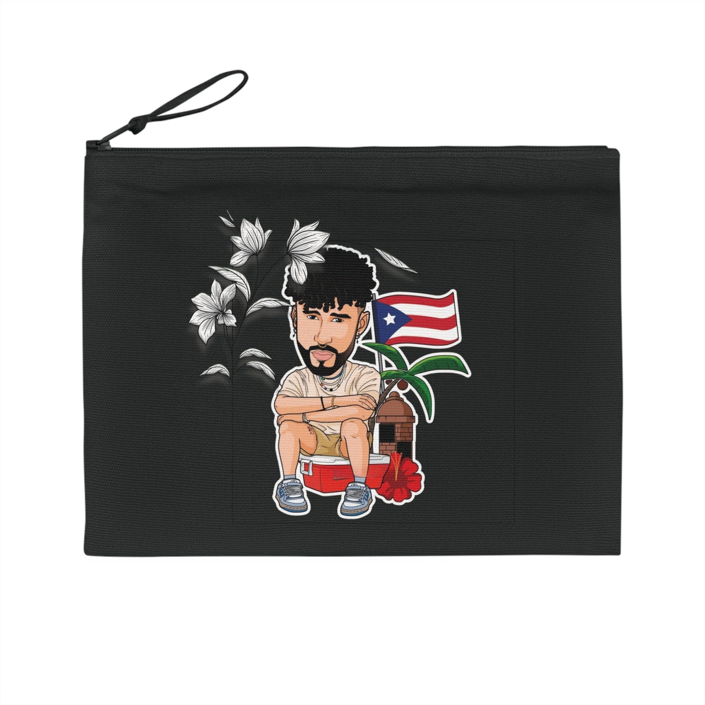 Puerto Rican Pride Pencil Case, Cute Cartoon Stationery Pouch, School Supplies, Gift for Students, Office Organizer - Metamorphosis Creations