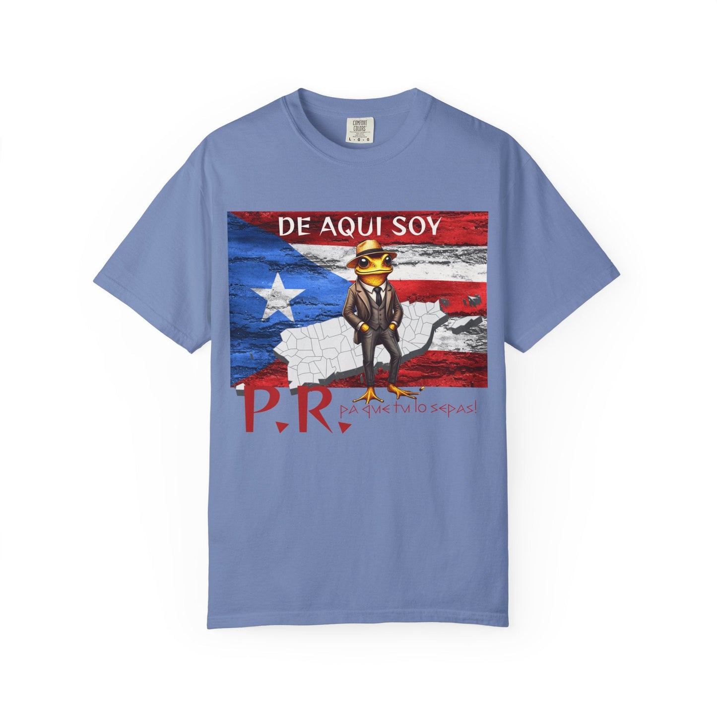 Puerto Rican Pride T-Shirt, Fun Casual Wear, Unisex Garment - Dyed Tee, Perfect for Celebrations, Cultural Identity Shirt - Metamorphosis Creations