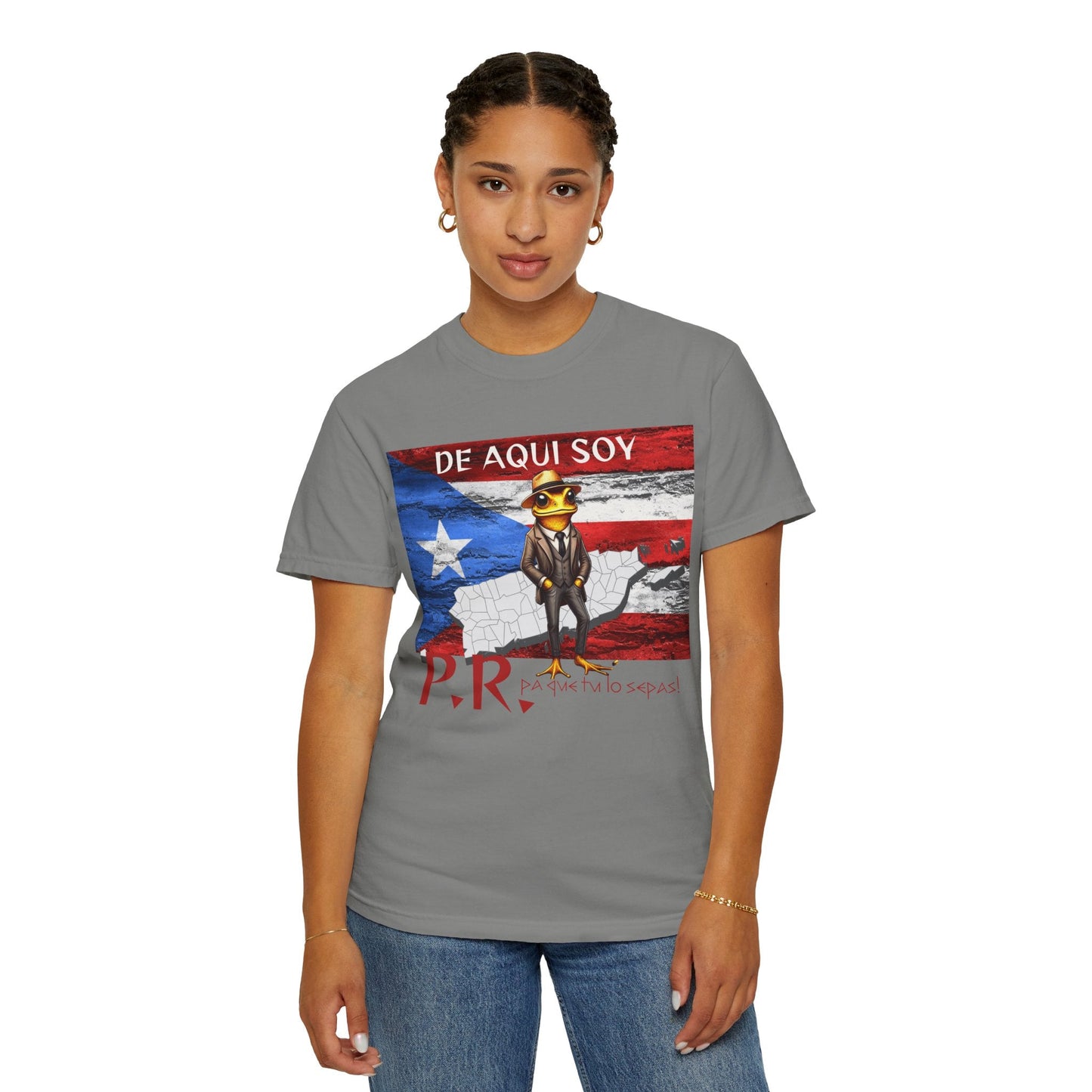 Puerto Rican Pride T-Shirt, Fun Casual Wear, Unisex Garment - Dyed Tee, Perfect for Celebrations, Cultural Identity Shirt - Metamorphosis Creations
