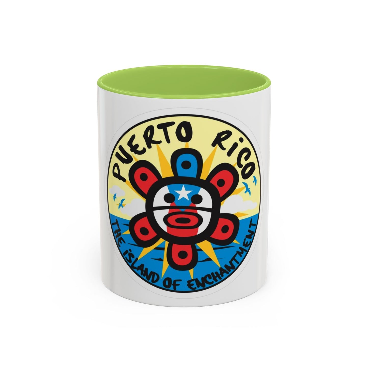 Puerto Rico Accent Coffee Mug - Island of Enchantment, Travel Souvenir, Gift for Coffee Lovers, Car Enthusiasts, Beach Decor - Metamorphosis Creations