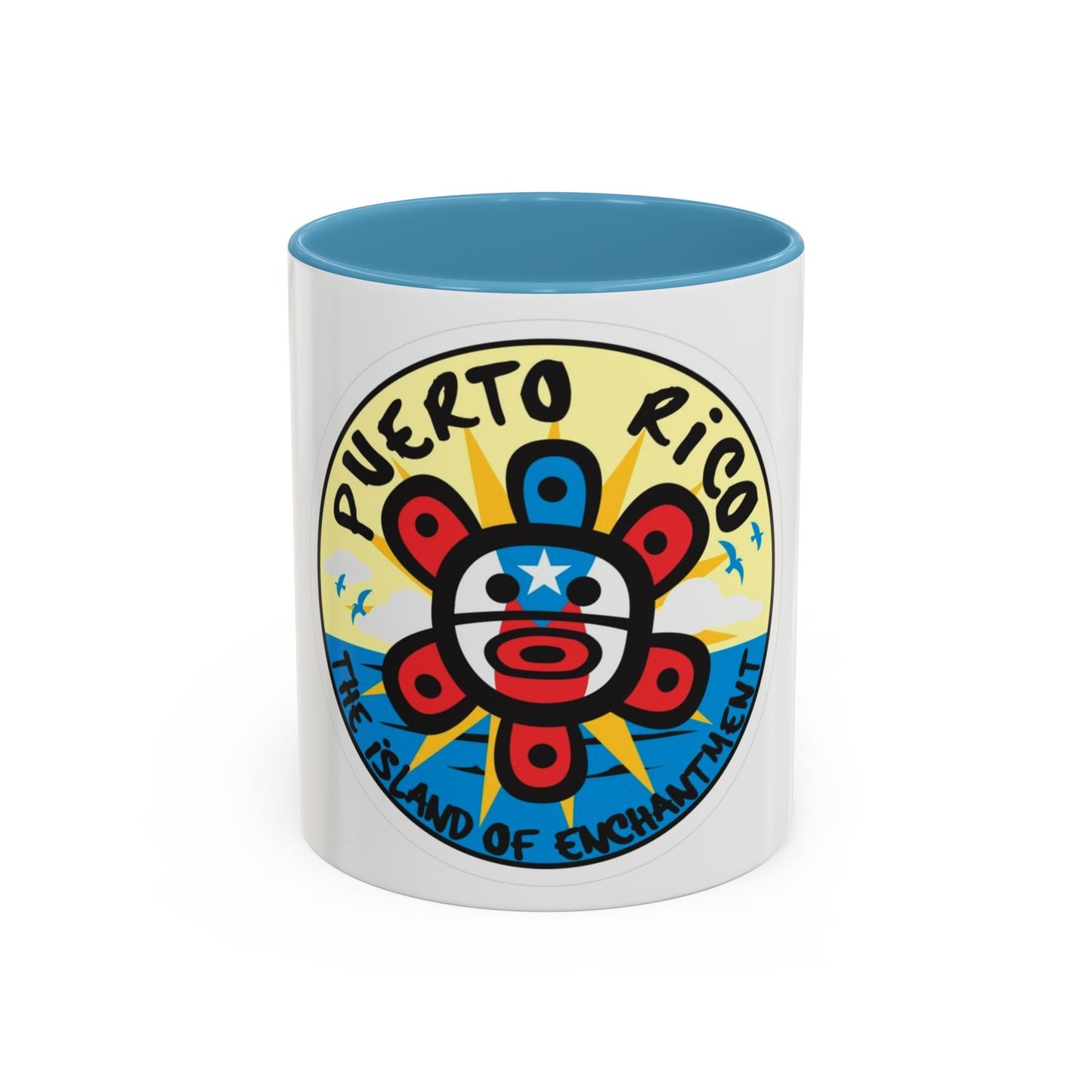 Puerto Rico Accent Coffee Mug - Island of Enchantment, Travel Souvenir, Gift for Coffee Lovers, Car Enthusiasts, Beach Decor - Metamorphosis Creations
