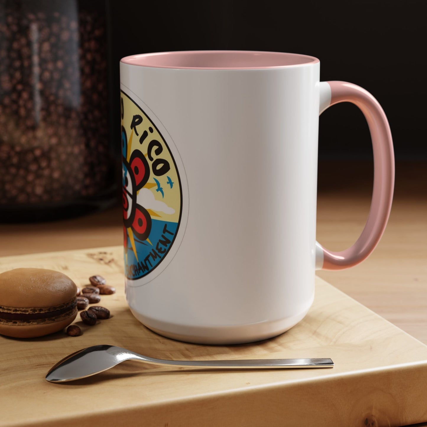 Puerto Rico Accent Coffee Mug - Island of Enchantment, Travel Souvenir, Gift for Coffee Lovers, Car Enthusiasts, Beach Decor - Metamorphosis Creations
