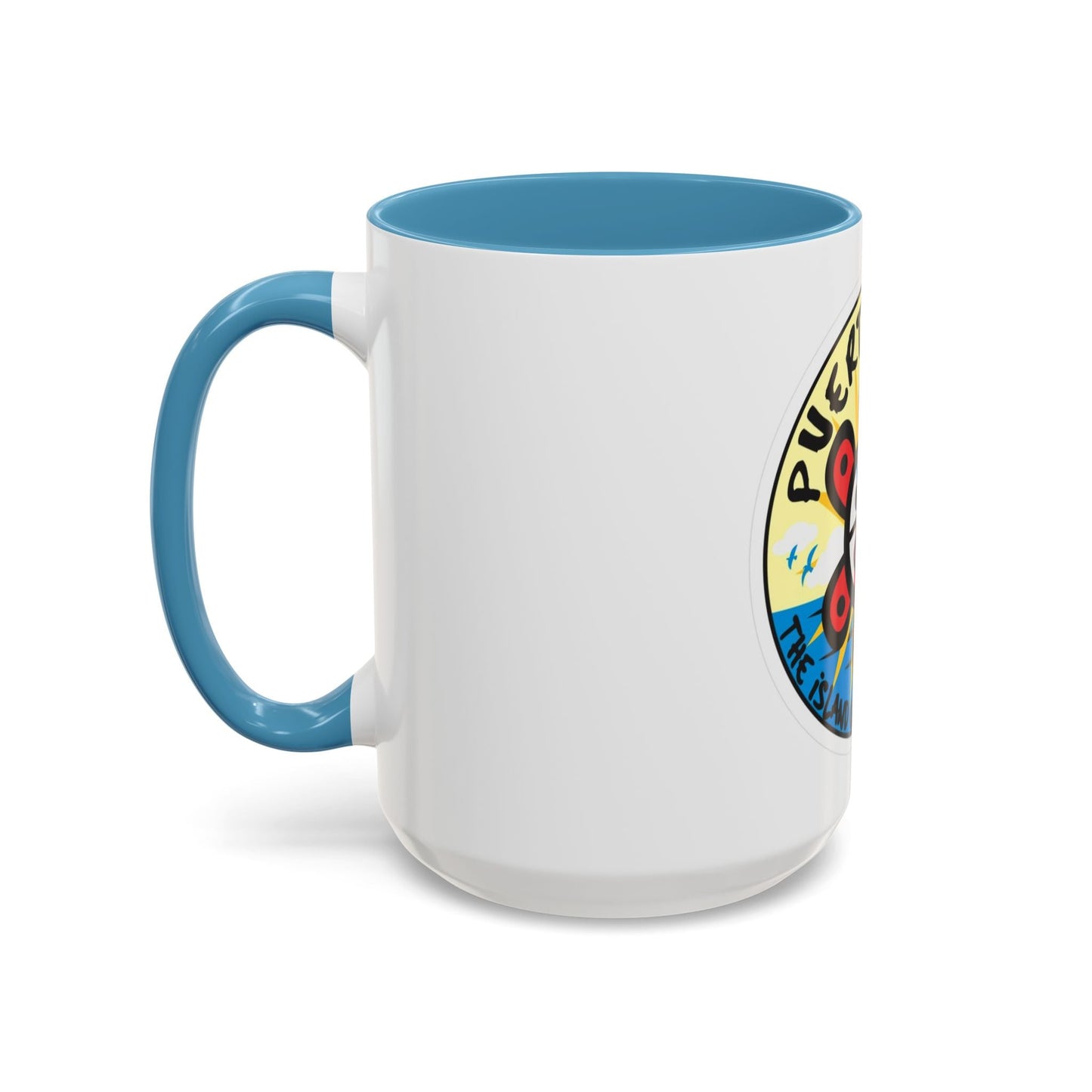 Puerto Rico Accent Coffee Mug - Island of Enchantment, Travel Souvenir, Gift for Coffee Lovers, Car Enthusiasts, Beach Decor - Metamorphosis Creations