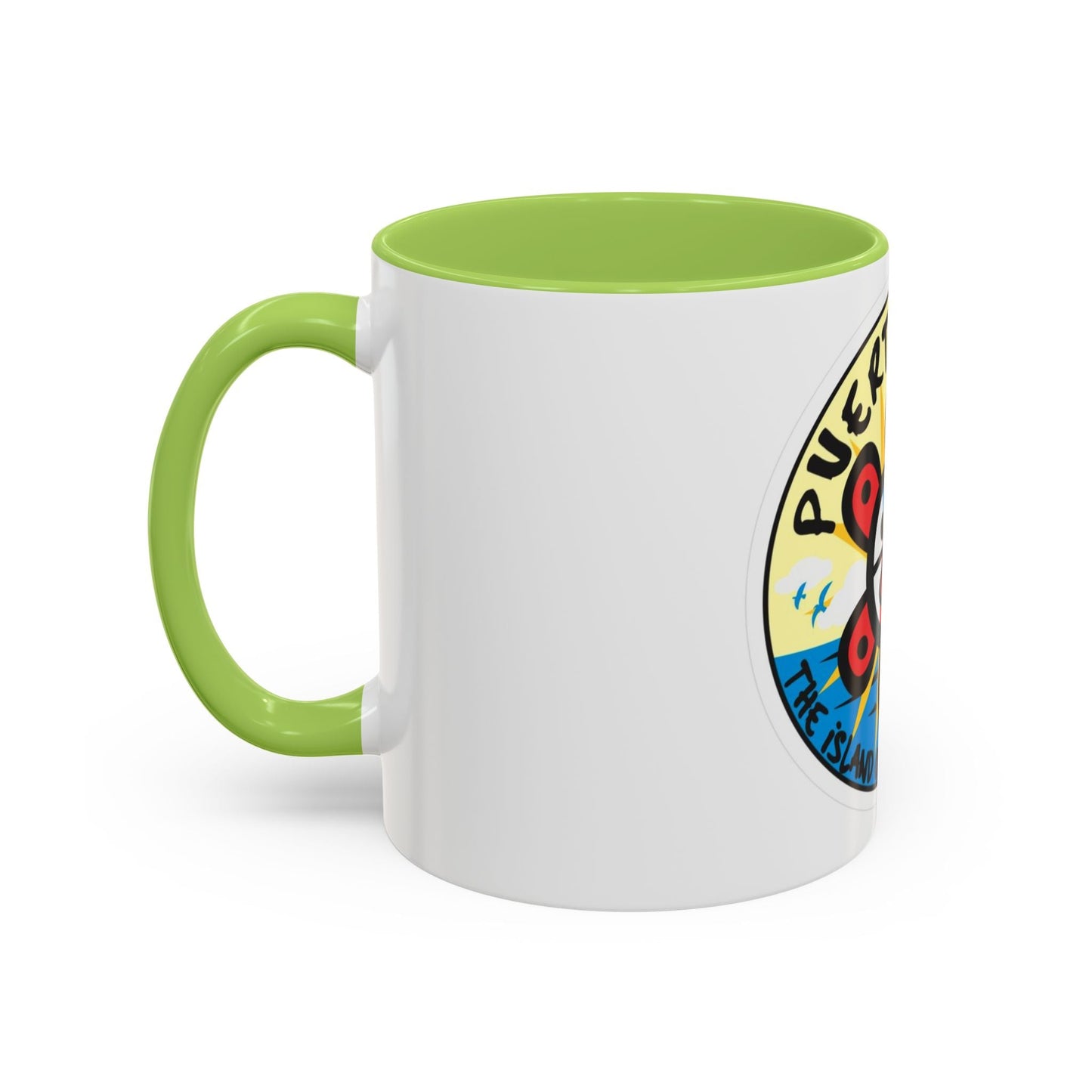 Puerto Rico Accent Coffee Mug - Island of Enchantment, Travel Souvenir, Gift for Coffee Lovers, Car Enthusiasts, Beach Decor - Metamorphosis Creations