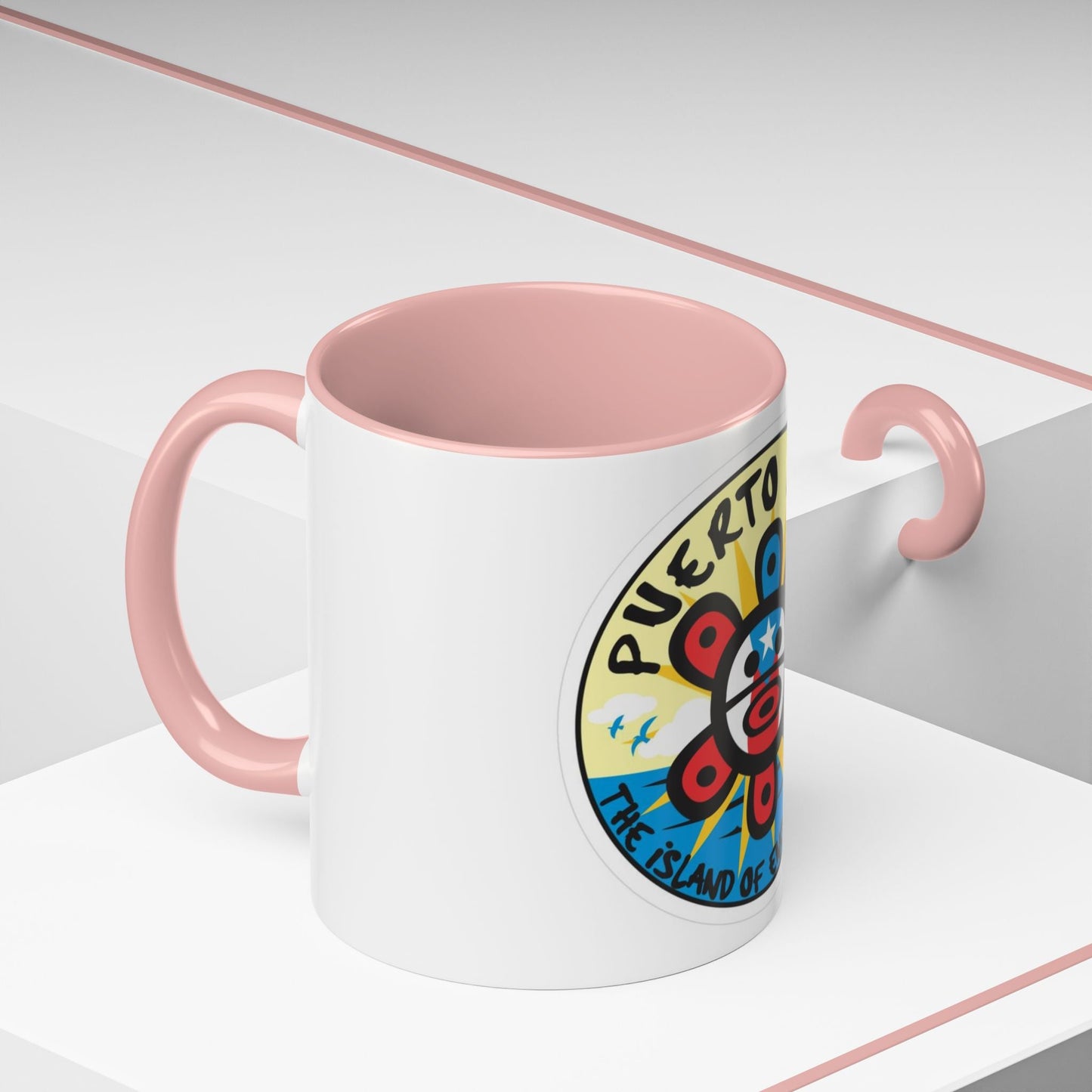 Puerto Rico Accent Coffee Mug - Island of Enchantment, Travel Souvenir, Gift for Coffee Lovers, Car Enthusiasts, Beach Decor - Metamorphosis Creations