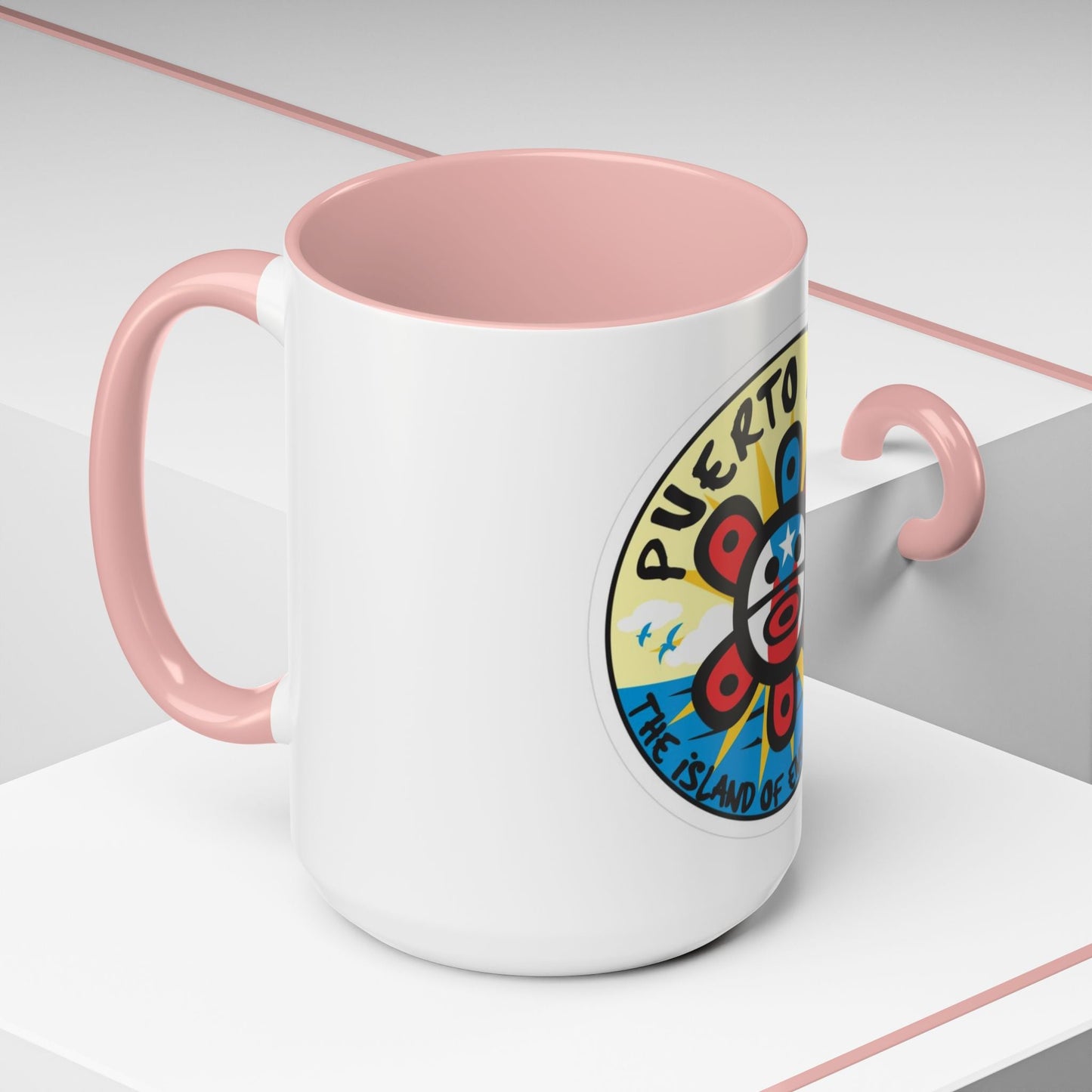 Puerto Rico Accent Coffee Mug - Island of Enchantment, Travel Souvenir, Gift for Coffee Lovers, Car Enthusiasts, Beach Decor - Metamorphosis Creations