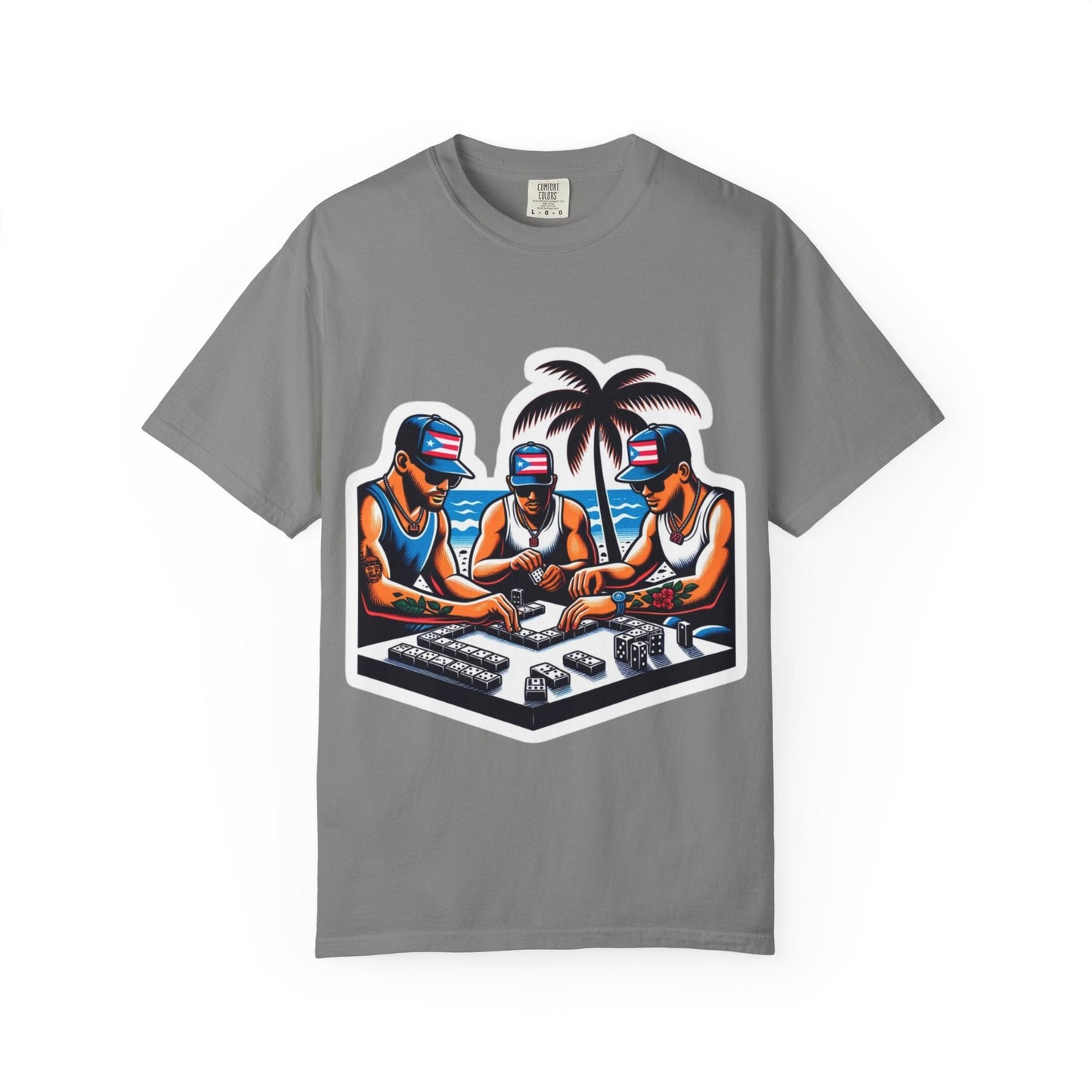 Puerto rico Domino game Unisex Garment - Dyed T-shirt - Metamorphosis Creations