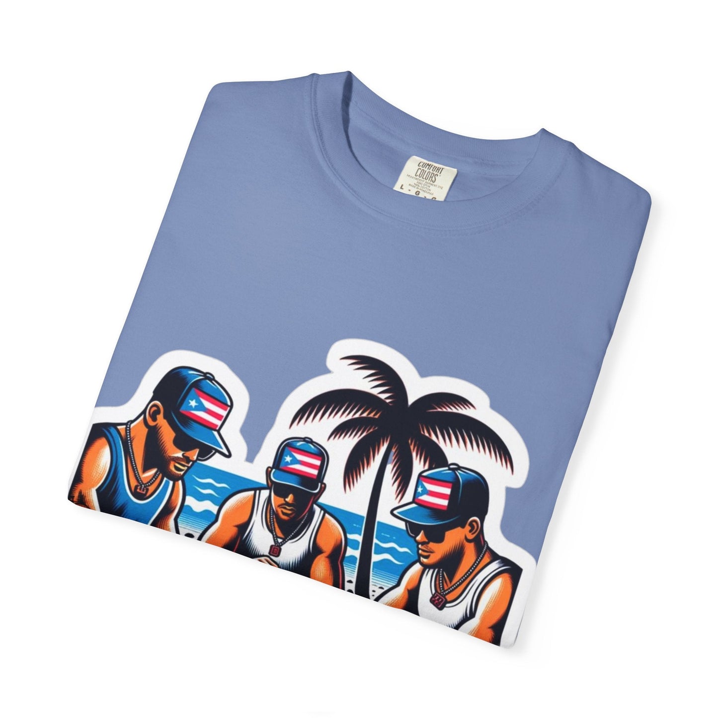 Puerto rico Domino game Unisex Garment - Dyed T-shirt - Metamorphosis Creations