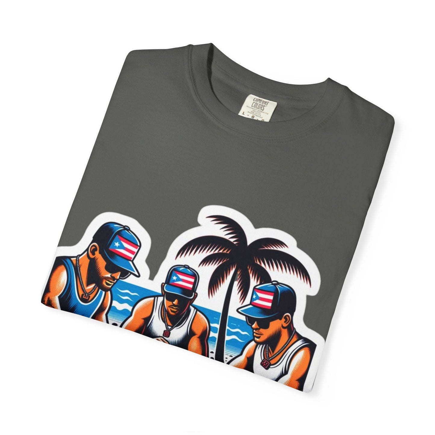 Puerto rico Domino game Unisex Garment - Dyed T-shirt - Metamorphosis Creations