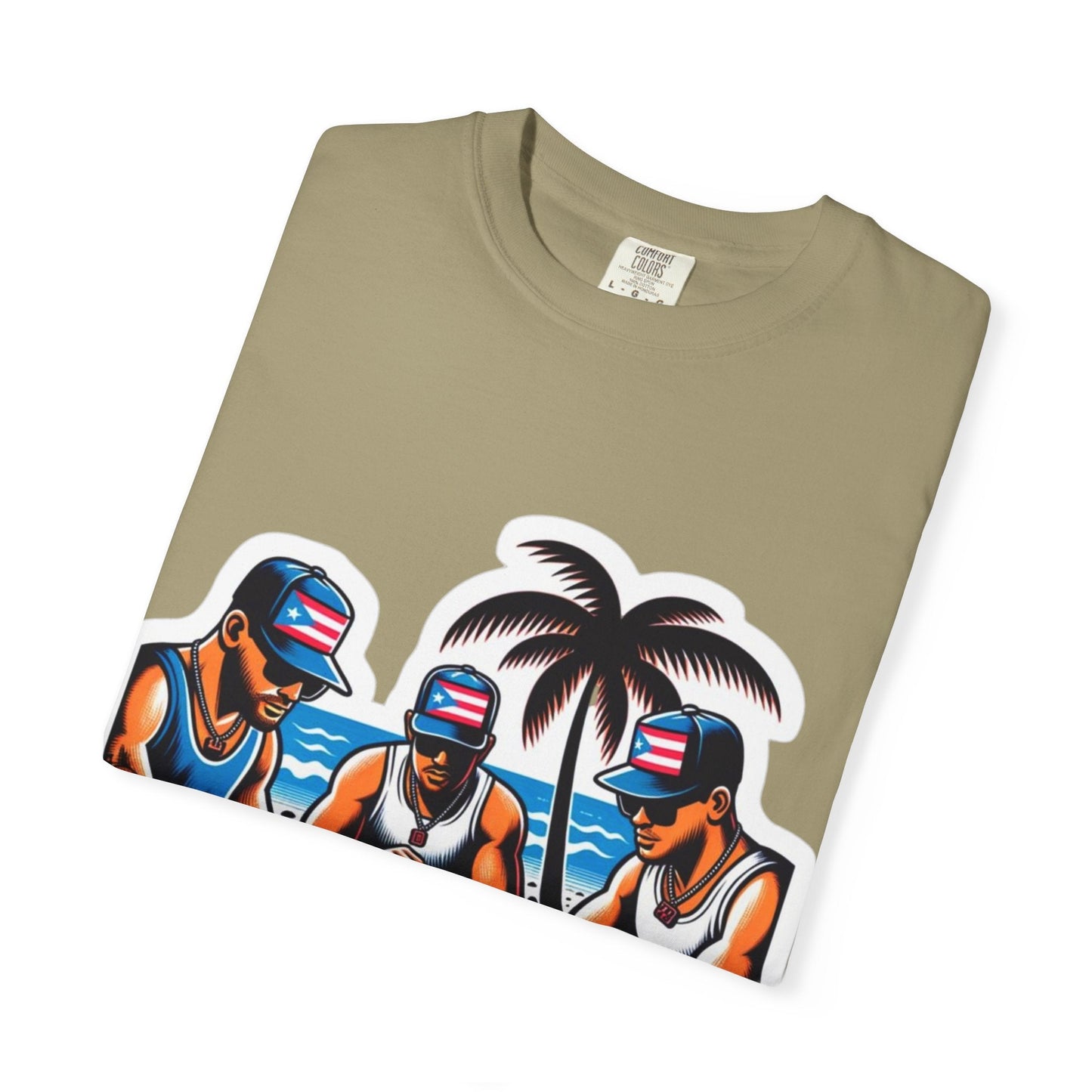 Puerto rico Domino game Unisex Garment - Dyed T-shirt - Metamorphosis Creations
