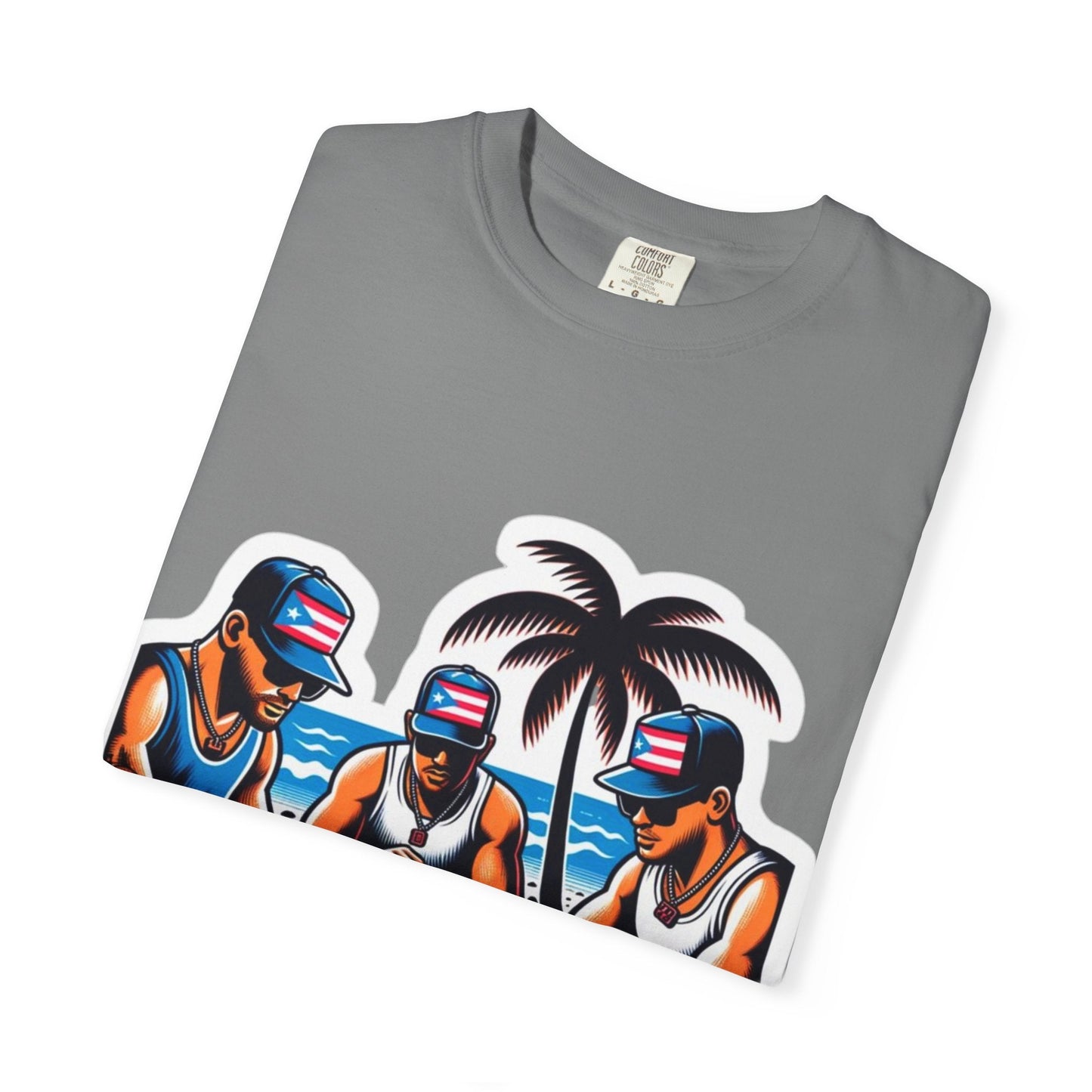 Puerto rico Domino game Unisex Garment - Dyed T-shirt - Metamorphosis Creations