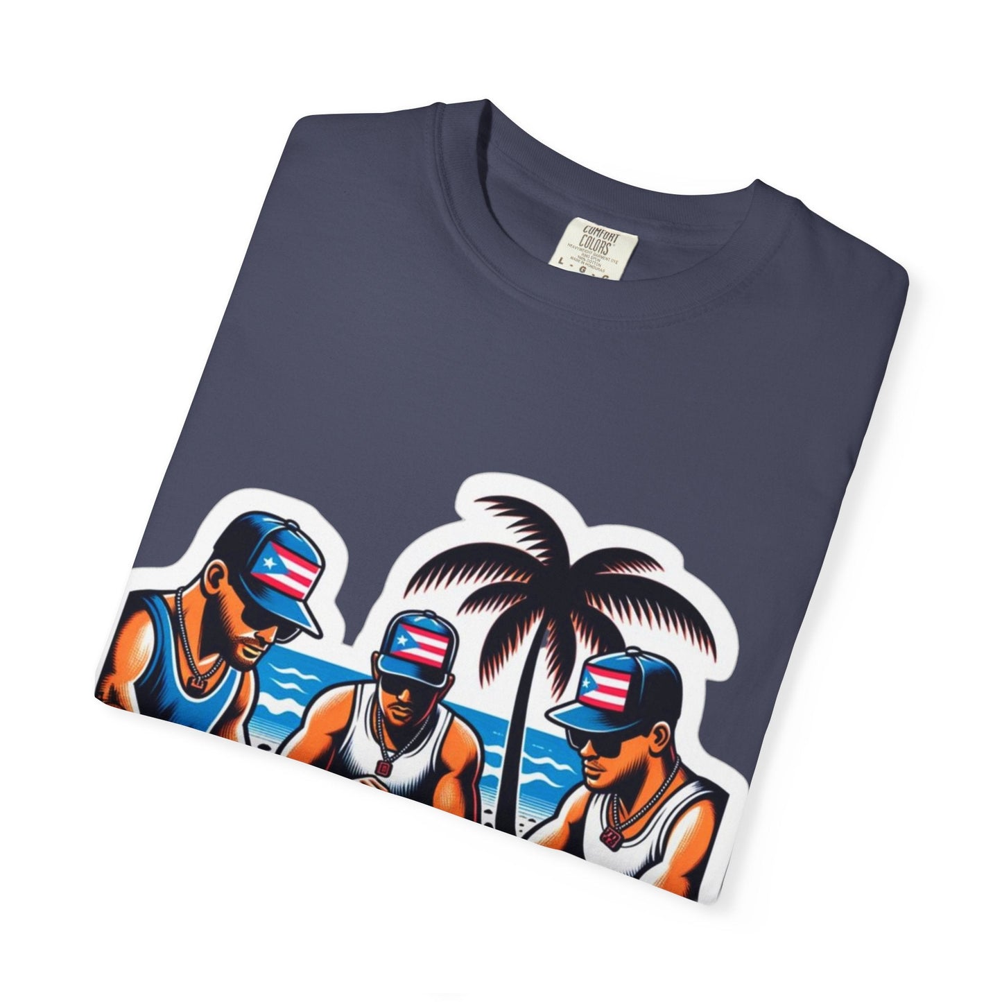 Puerto rico Domino game Unisex Garment - Dyed T-shirt - Metamorphosis Creations