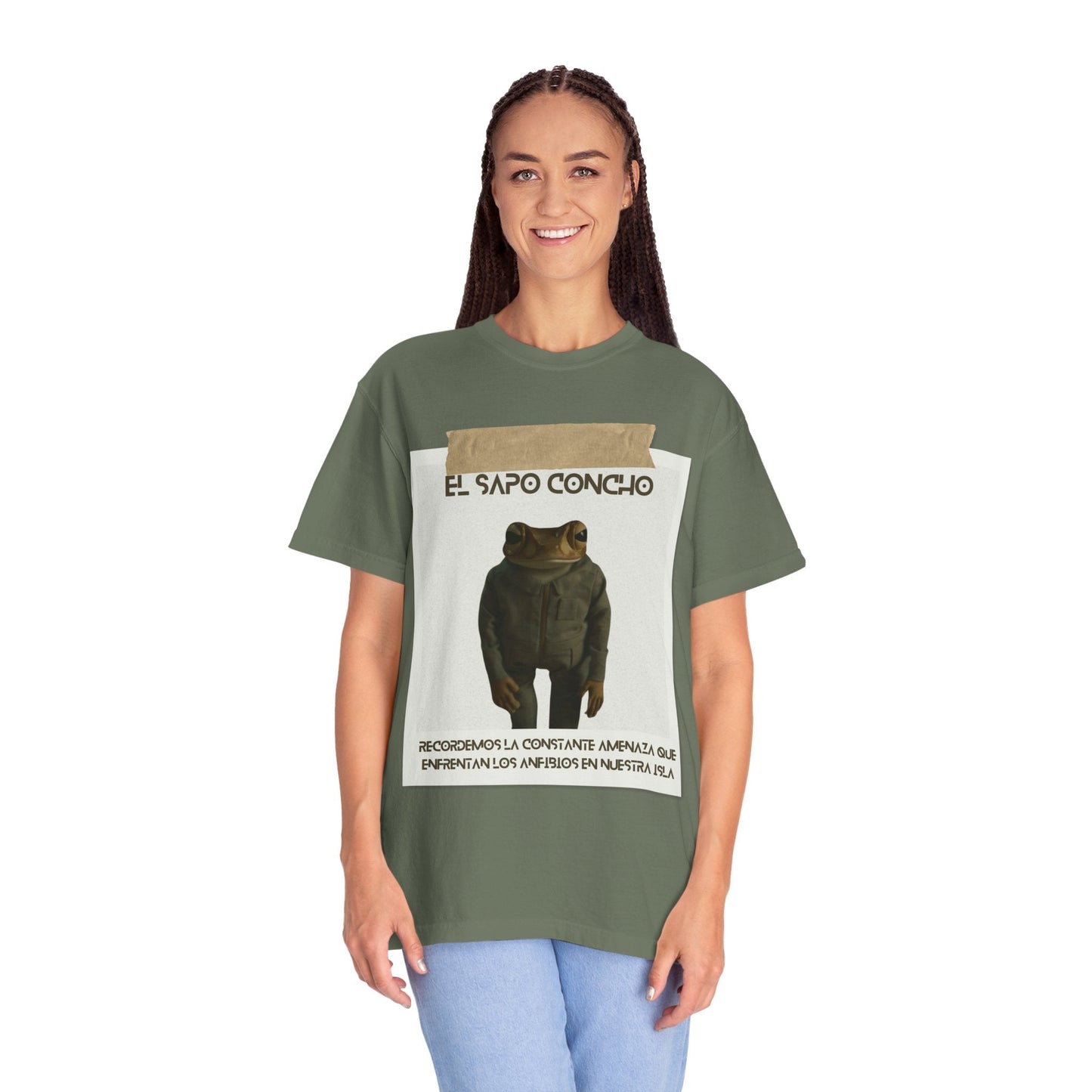 Puerto Rico in Every Stitch Frog Graphic Tee,Summer Vibes, Unique Gift for Nature Lovers - Metamorphosis Creations