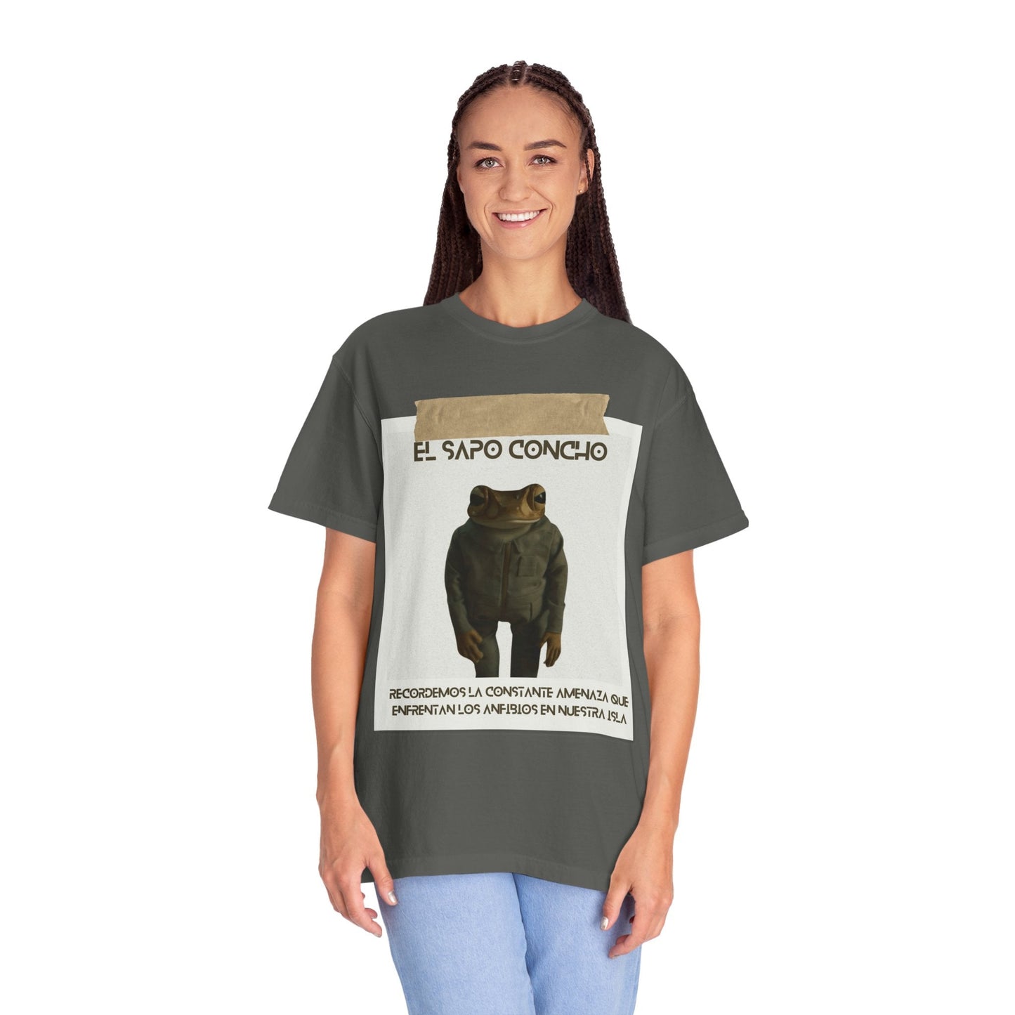 Puerto Rico in Every Stitch Frog Graphic Tee,Summer Vibes, Unique Gift for Nature Lovers - Metamorphosis Creations