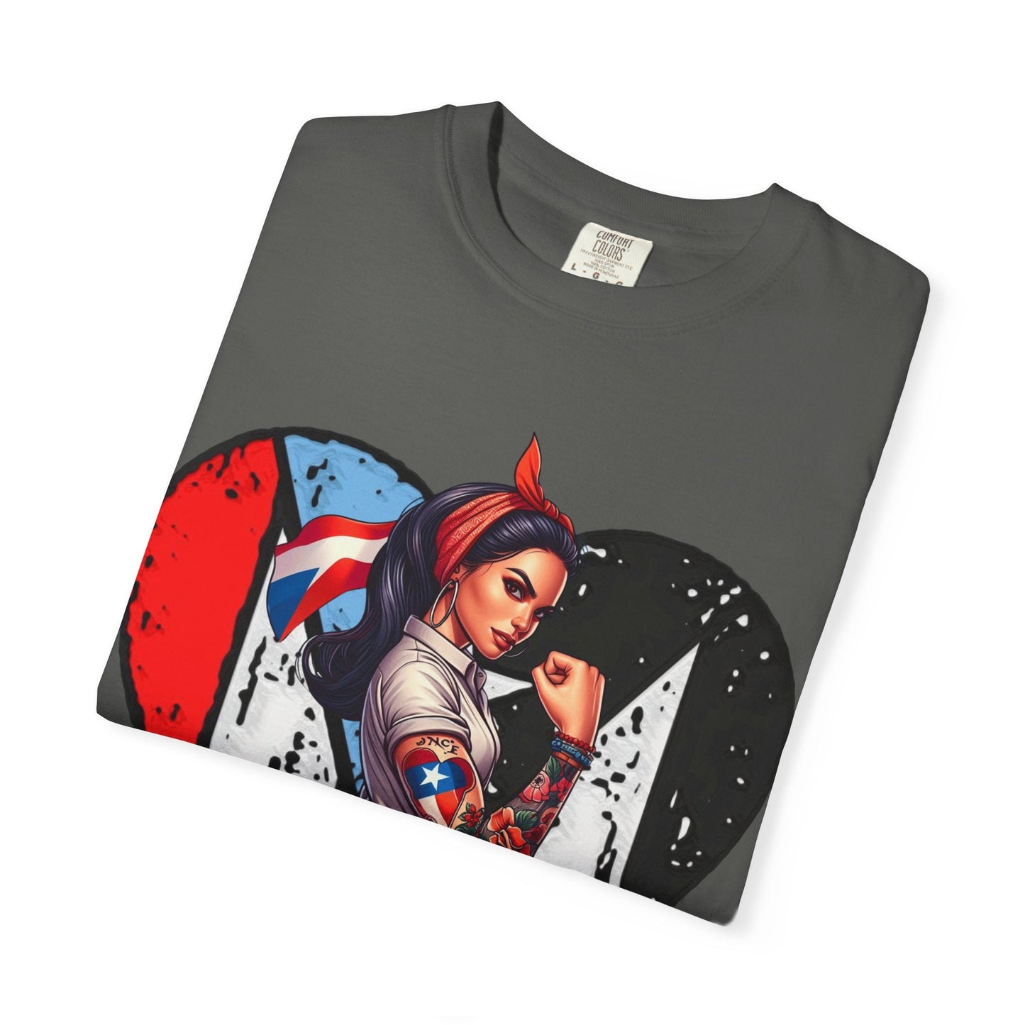 Puerto Rico Mi Amor Journal of Heritage & Heart Unisex Garment - Dyed T-shirt - Metamorphosis Creations