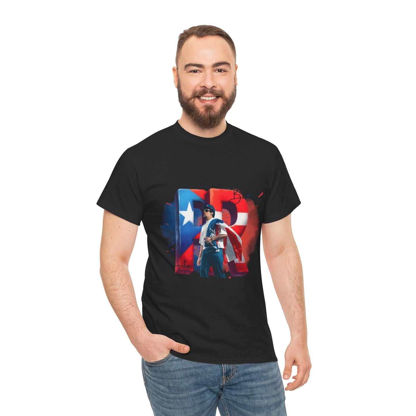 Puerto Rico Pride Collection Benito Pride Unisex Heavy Cotton Tee, Casual Wear, Gift Idea, Independence Day, Festival Outfit, Everyday Comfort - Metamorphosis Creations