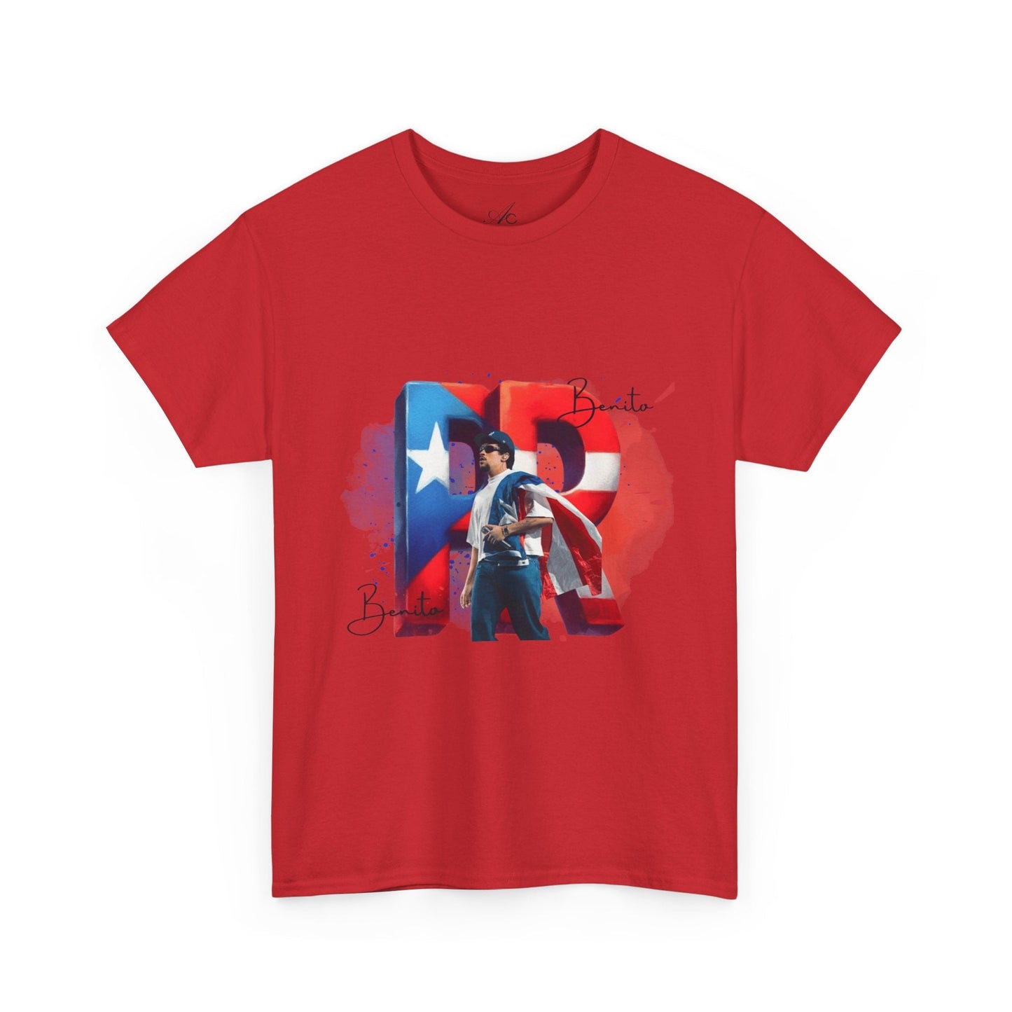 Puerto Rico Pride Collection Benito Pride Unisex Heavy Cotton Tee, Casual Wear, Gift Idea, Independence Day, Festival Outfit, Everyday Comfort - Metamorphosis Creations