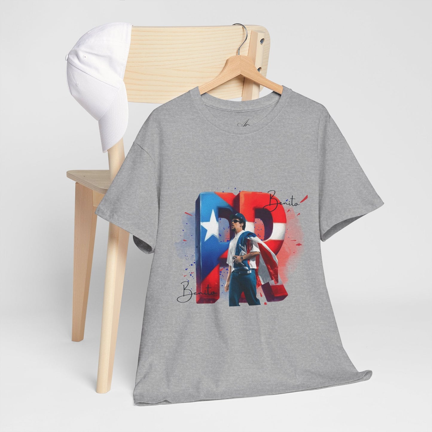 Puerto Rico Pride Collection Benito Pride Unisex Heavy Cotton Tee, Casual Wear, Gift Idea, Independence Day, Festival Outfit, Everyday Comfort - Metamorphosis Creations