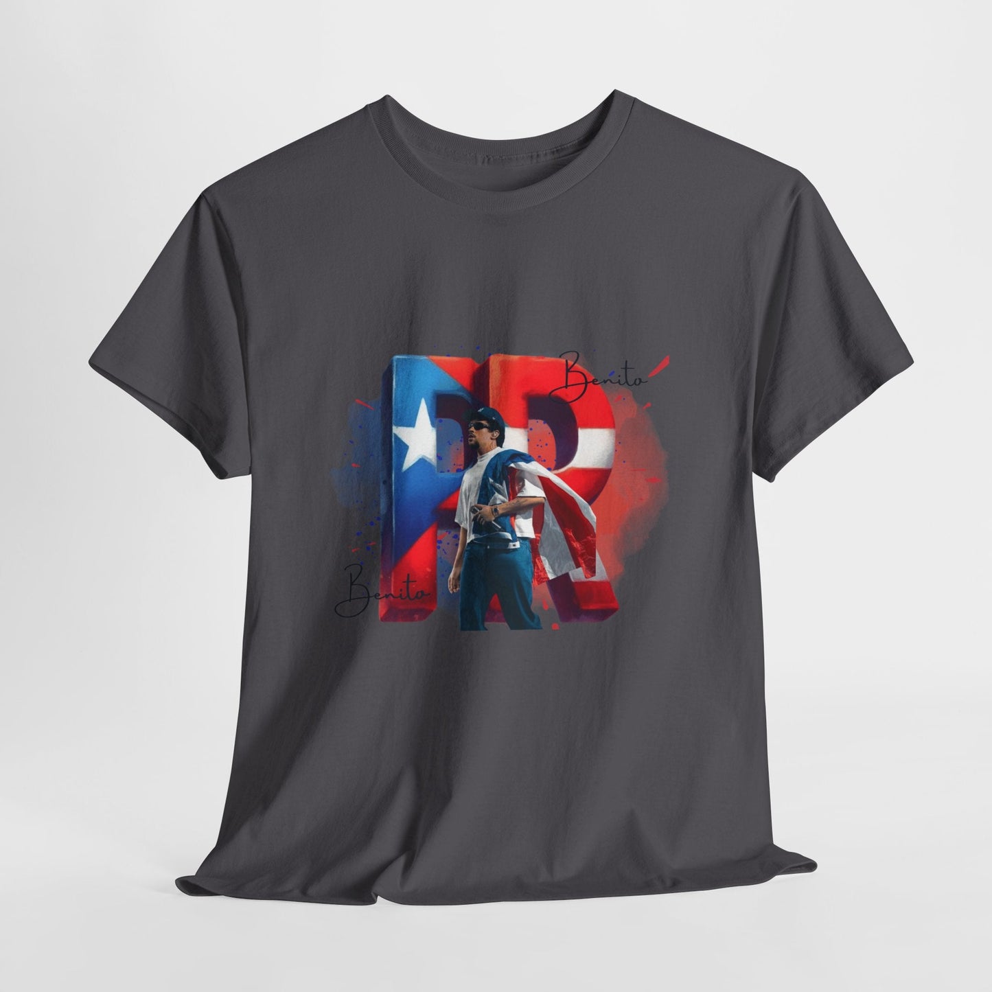 Puerto Rico Pride Collection Benito Pride Unisex Heavy Cotton Tee, Casual Wear, Gift Idea, Independence Day, Festival Outfit, Everyday Comfort - Metamorphosis Creations