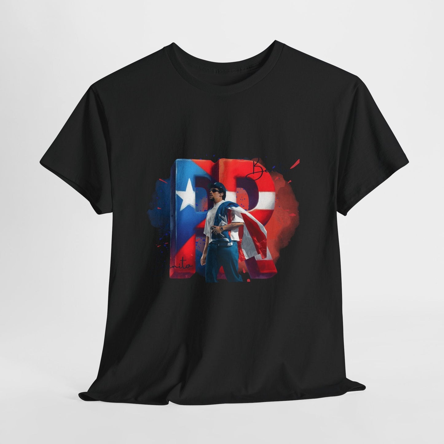 Puerto Rico Pride Collection Benito Pride Unisex Heavy Cotton Tee, Casual Wear, Gift Idea, Independence Day, Festival Outfit, Everyday Comfort - Metamorphosis Creations
