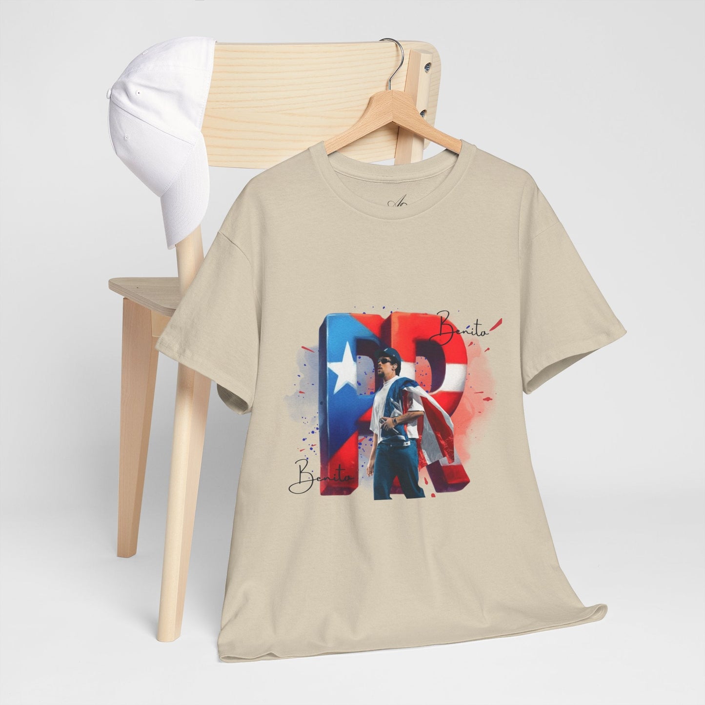 Puerto Rico Pride Collection Benito Pride Unisex Heavy Cotton Tee, Casual Wear, Gift Idea, Independence Day, Festival Outfit, Everyday Comfort - Metamorphosis Creations