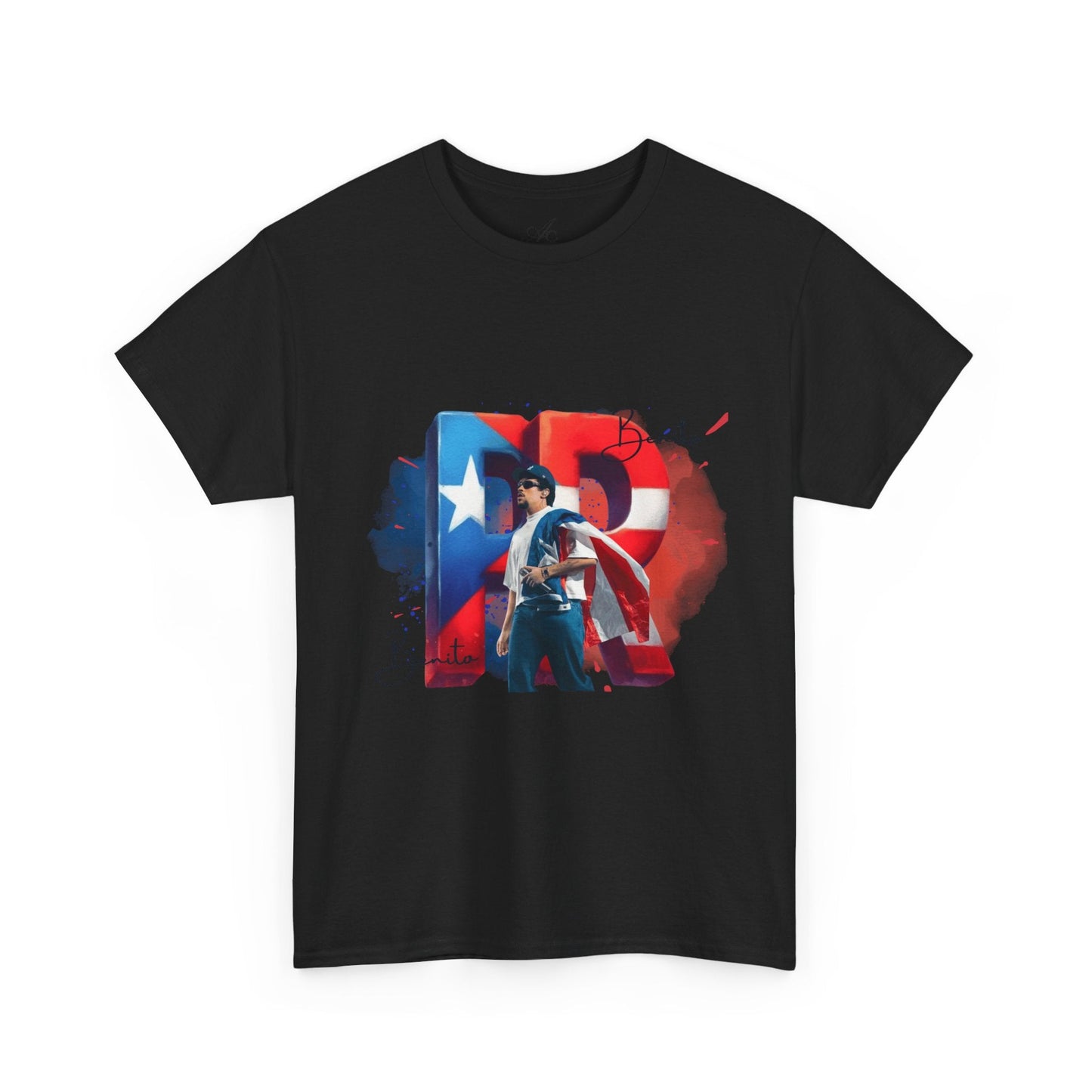 Puerto Rico Pride Collection Benito Pride Unisex Heavy Cotton Tee, Casual Wear, Gift Idea, Independence Day, Festival Outfit, Everyday Comfort - Metamorphosis Creations
