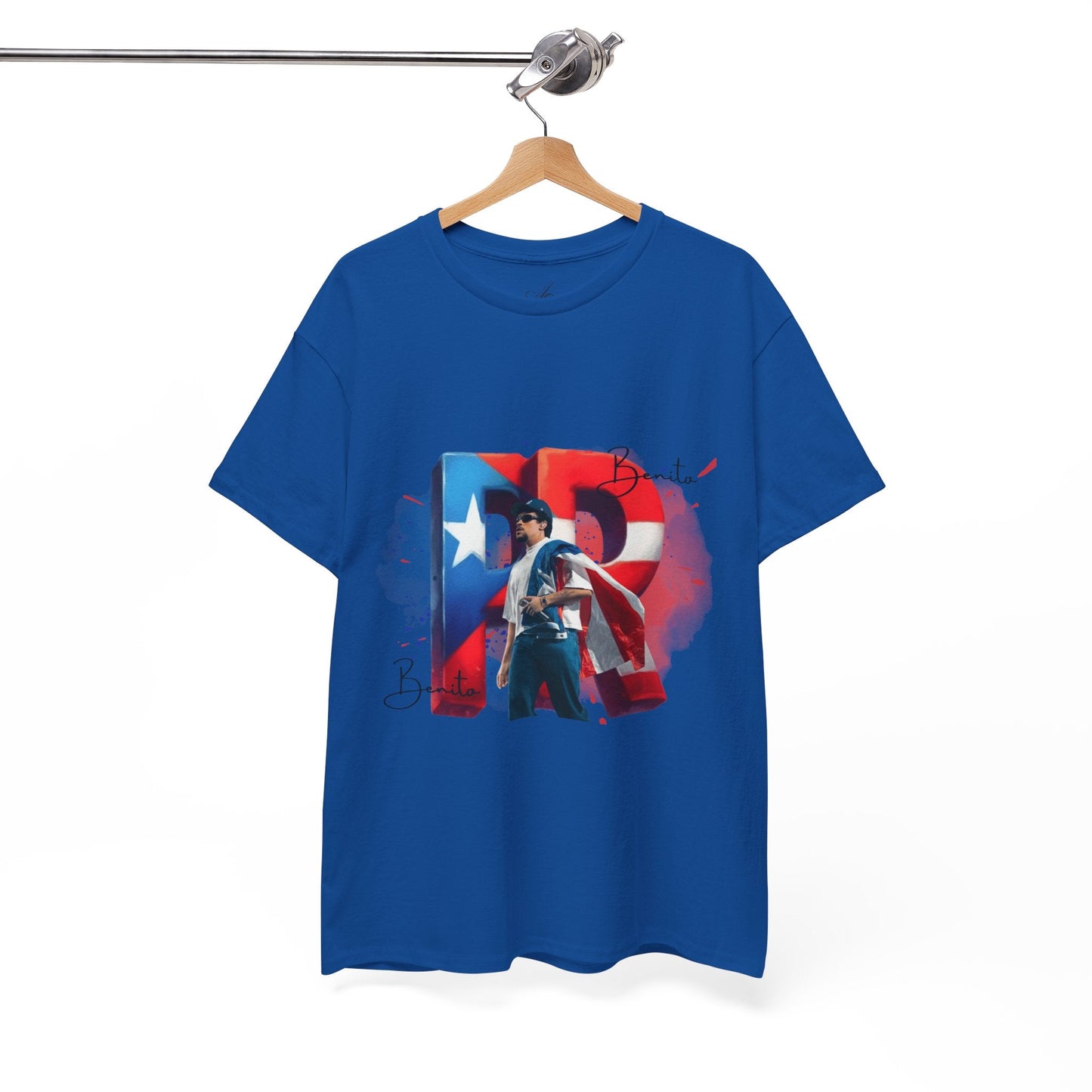 Puerto Rico Pride Collection Benito Pride Unisex Heavy Cotton Tee, Casual Wear, Gift Idea, Independence Day, Festival Outfit, Everyday Comfort - Metamorphosis Creations