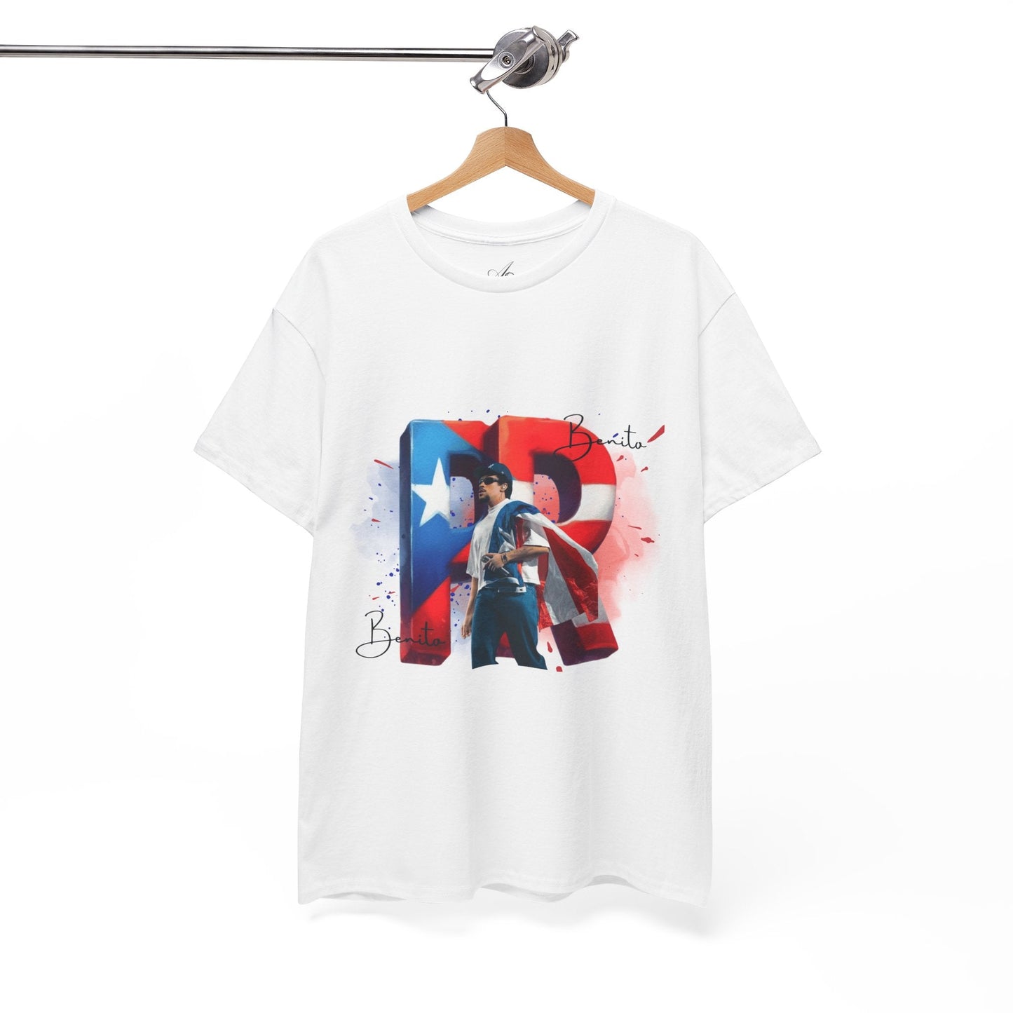Puerto Rico Pride Collection Benito Pride Unisex Heavy Cotton Tee, Casual Wear, Gift Idea, Independence Day, Festival Outfit, Everyday Comfort - Metamorphosis Creations