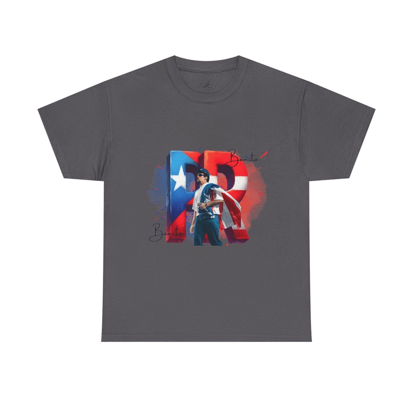Puerto Rico Pride Collection Benito Pride Unisex Heavy Cotton Tee, Casual Wear, Gift Idea, Independence Day, Festival Outfit, Everyday Comfort - Metamorphosis Creations