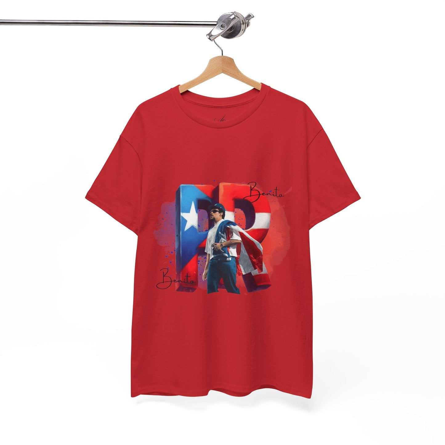 Puerto Rico Pride Collection Benito Pride Unisex Heavy Cotton Tee, Casual Wear, Gift Idea, Independence Day, Festival Outfit, Everyday Comfort - Metamorphosis Creations