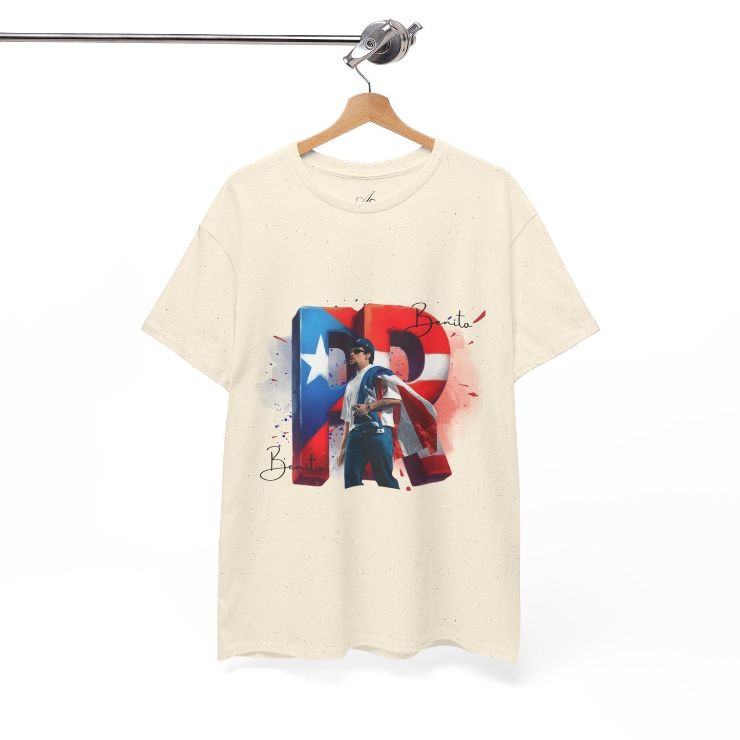 Puerto Rico Pride Collection Benito Pride Unisex Heavy Cotton Tee, Casual Wear, Gift Idea, Independence Day, Festival Outfit, Everyday Comfort - Metamorphosis Creations
