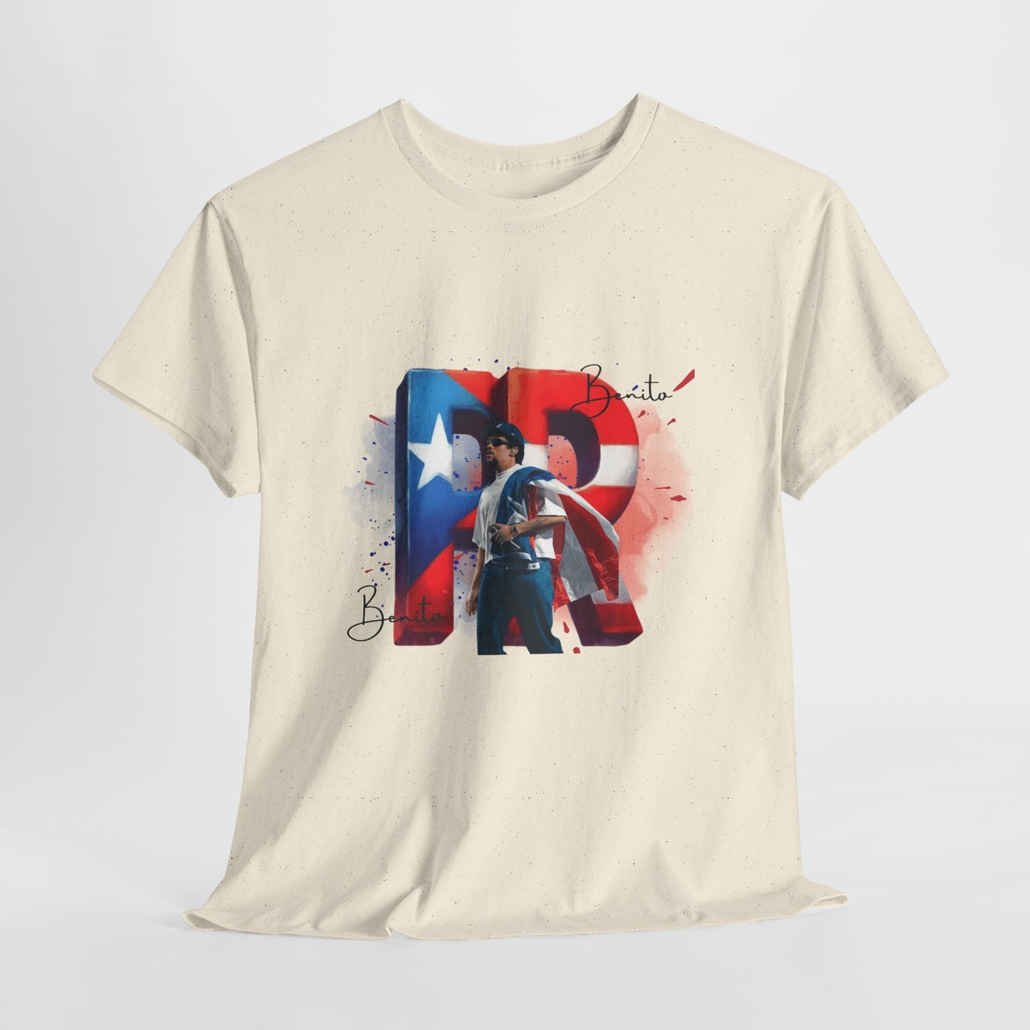 Puerto Rico Pride Collection Benito Pride Unisex Heavy Cotton Tee, Casual Wear, Gift Idea, Independence Day, Festival Outfit, Everyday Comfort - Metamorphosis Creations