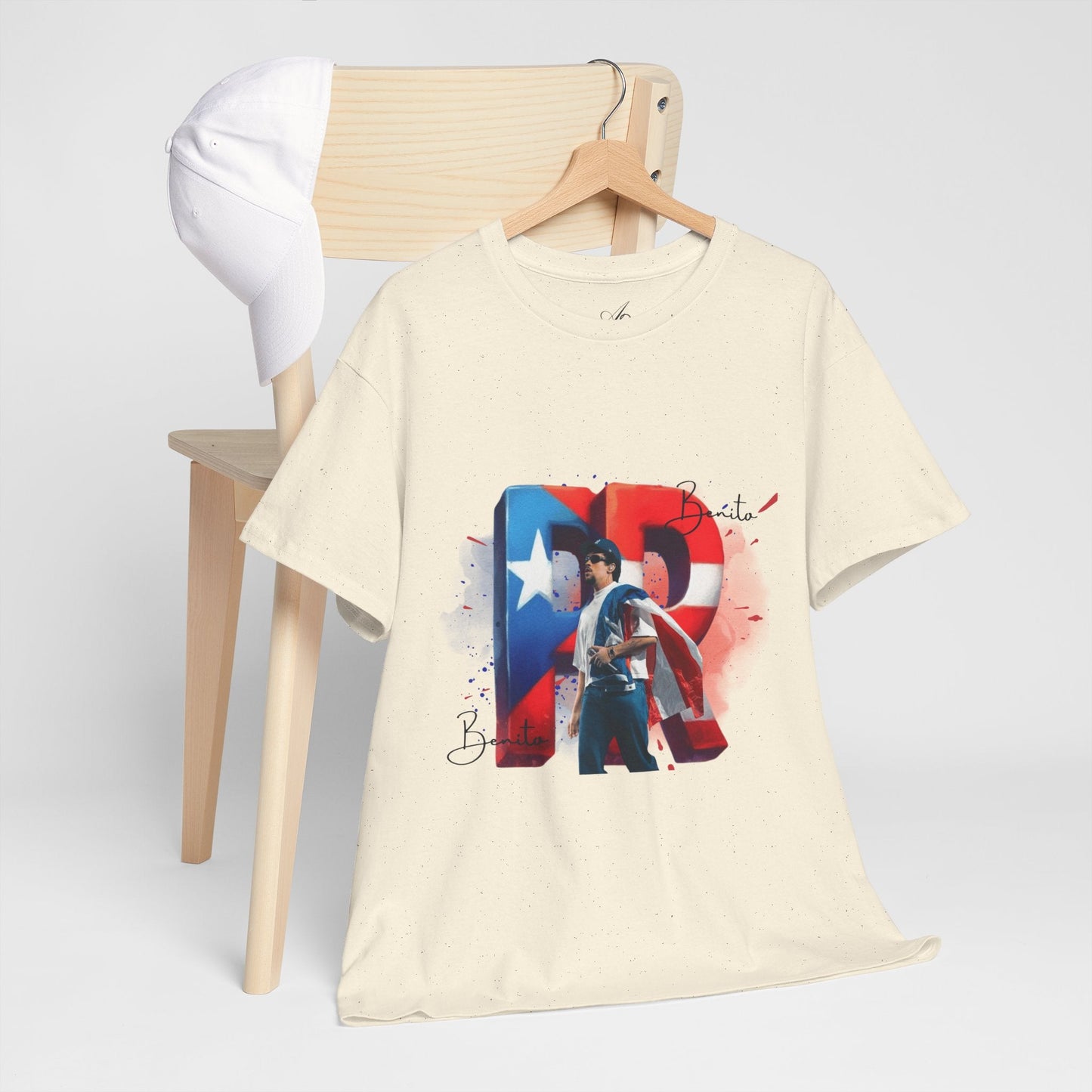Puerto Rico Pride Collection Benito Pride Unisex Heavy Cotton Tee, Casual Wear, Gift Idea, Independence Day, Festival Outfit, Everyday Comfort - Metamorphosis Creations