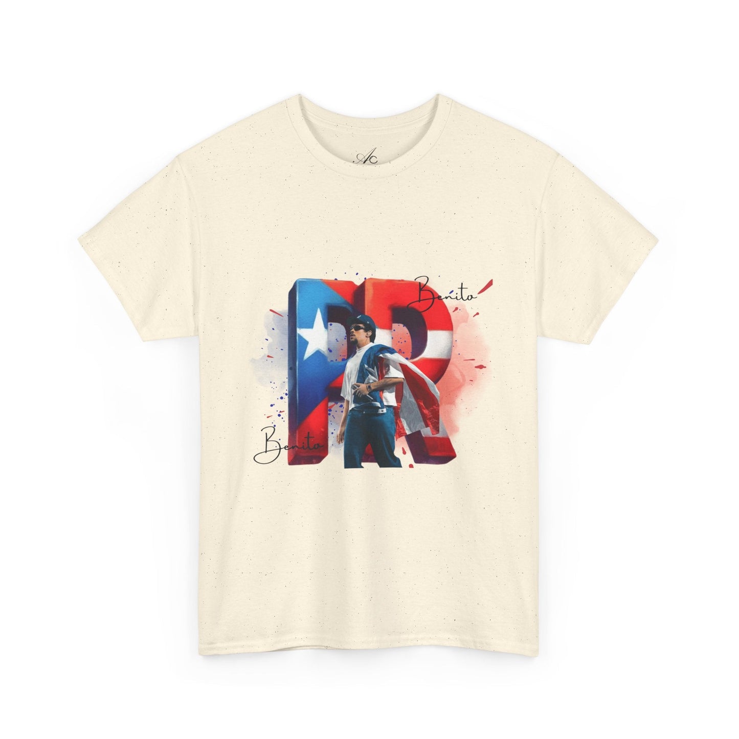 Puerto Rico Pride Collection Benito Pride Unisex Heavy Cotton Tee, Casual Wear, Gift Idea, Independence Day, Festival Outfit, Everyday Comfort - Metamorphosis Creations