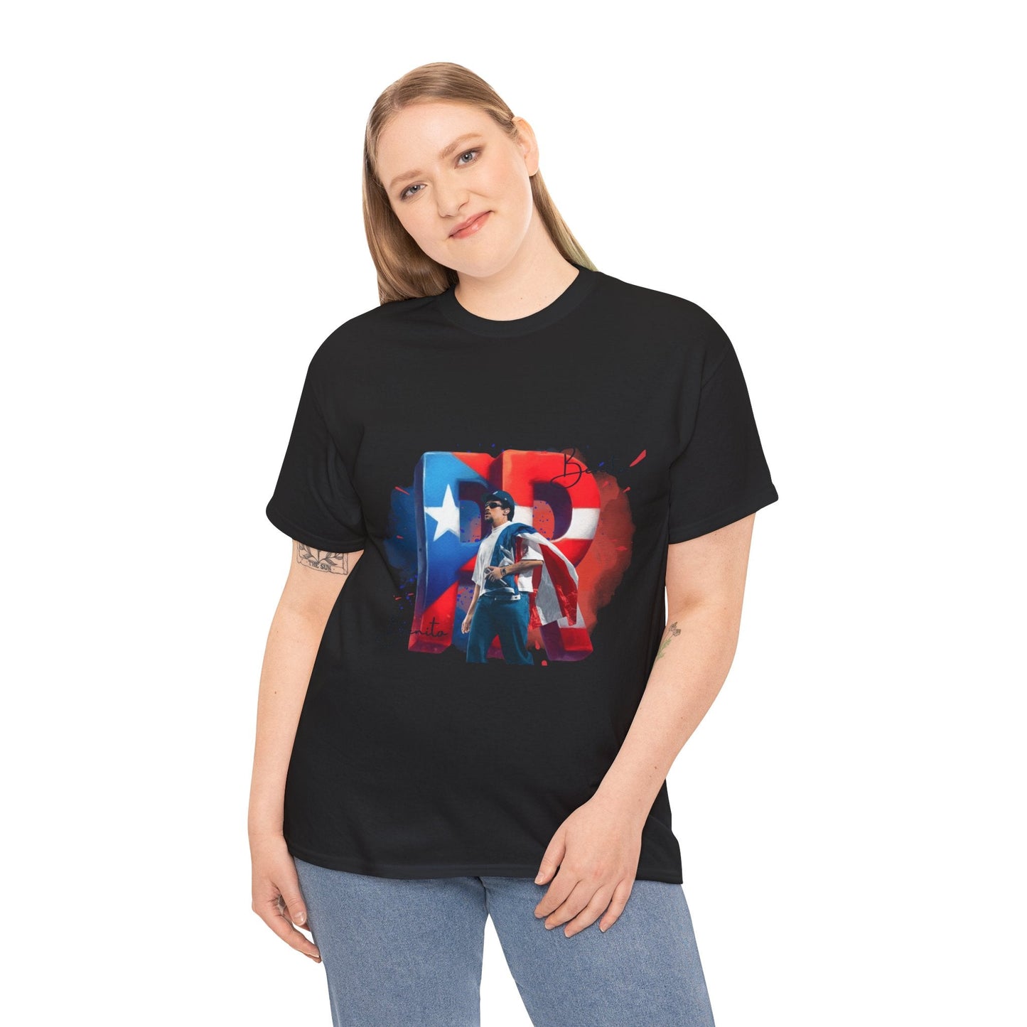 Puerto Rico Pride Collection Benito Pride Unisex Heavy Cotton Tee, Casual Wear, Gift Idea, Independence Day, Festival Outfit, Everyday Comfort - Metamorphosis Creations