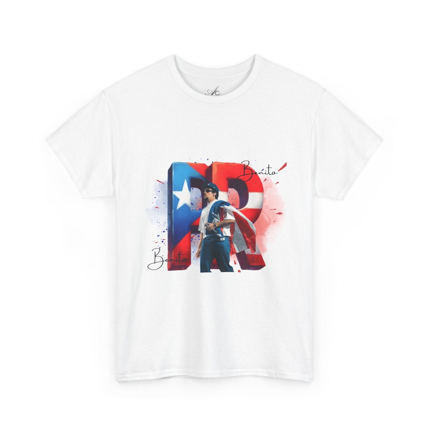 Puerto Rico Pride Collection Benito Pride Unisex Heavy Cotton Tee, Casual Wear, Gift Idea, Independence Day, Festival Outfit, Everyday Comfort - Metamorphosis Creations