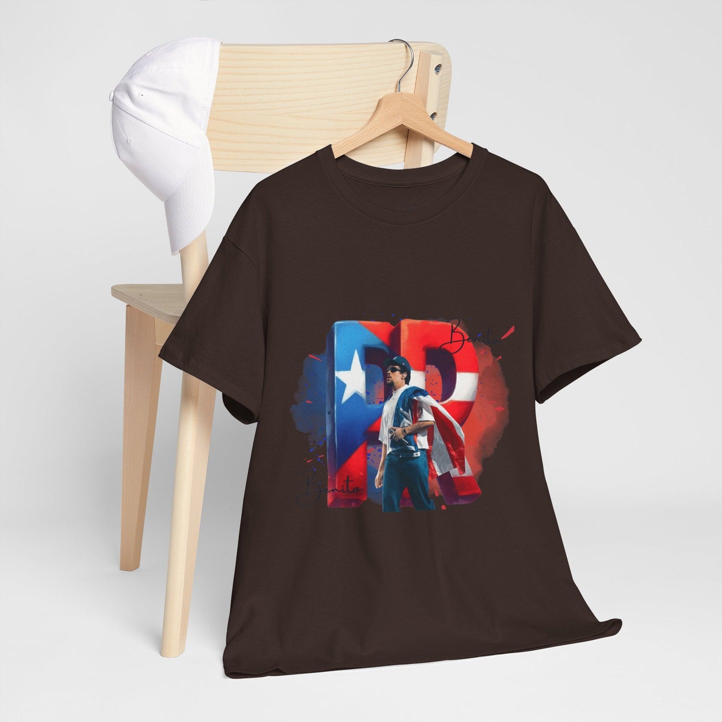 Puerto Rico Pride Collection Benito Pride Unisex Heavy Cotton Tee, Casual Wear, Gift Idea, Independence Day, Festival Outfit, Everyday Comfort - Metamorphosis Creations