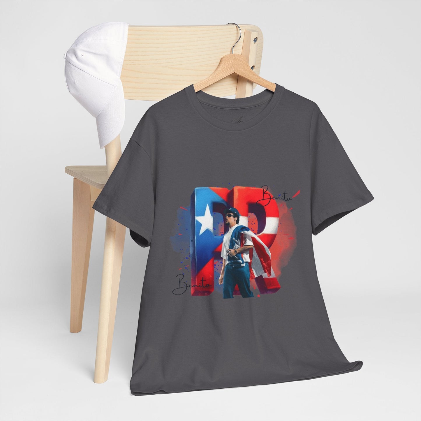 Puerto Rico Pride Collection Benito Pride Unisex Heavy Cotton Tee, Casual Wear, Gift Idea, Independence Day, Festival Outfit, Everyday Comfort - Metamorphosis Creations