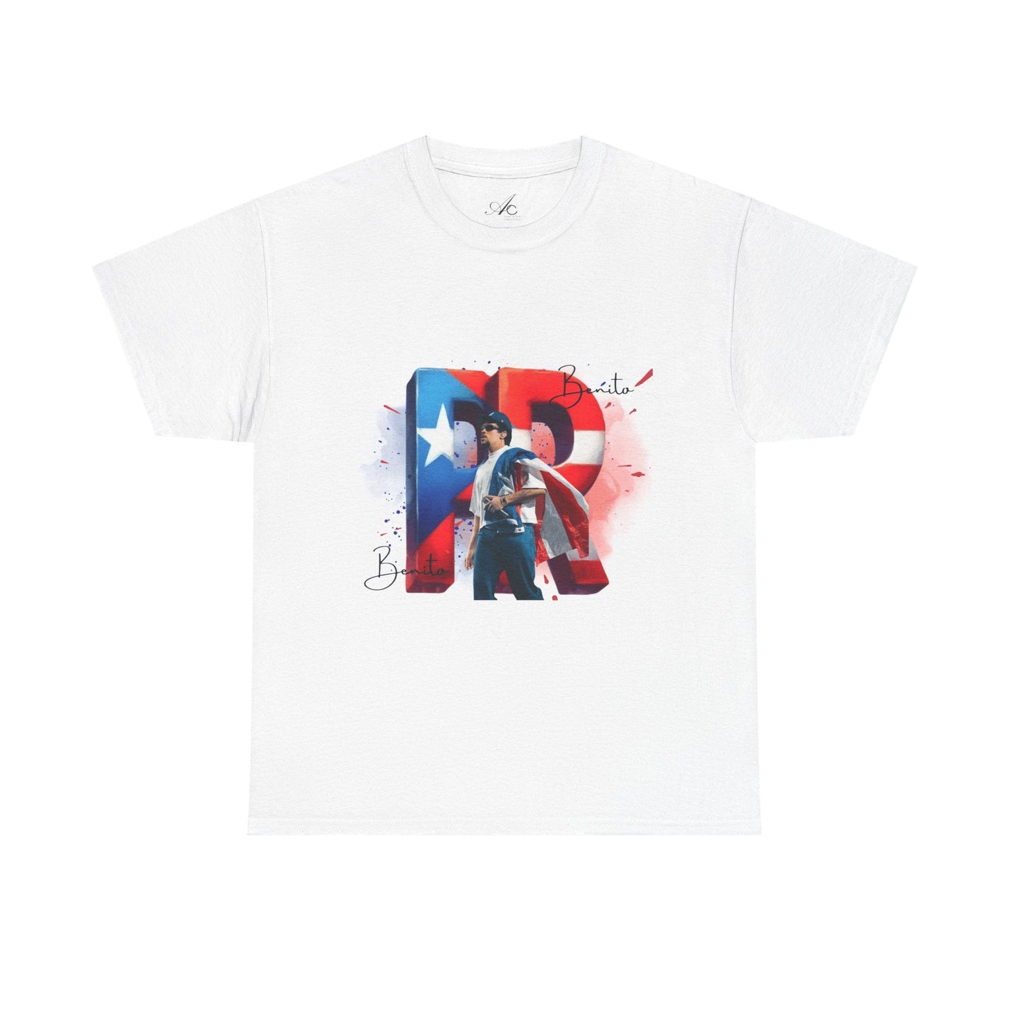 Puerto Rico Pride Collection Benito Pride Unisex Heavy Cotton Tee, Casual Wear, Gift Idea, Independence Day, Festival Outfit, Everyday Comfort - Metamorphosis Creations