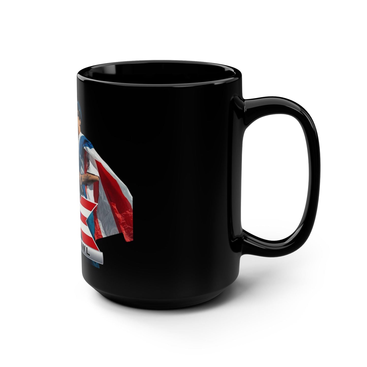 Puerto Rico Super Bowl Themed Black Mug, Perfect for Game Day, Football Fan Gift, 15oz Coffee Cup, Sports Memorabilia, NFL Celebration - Metamorphosis Creations